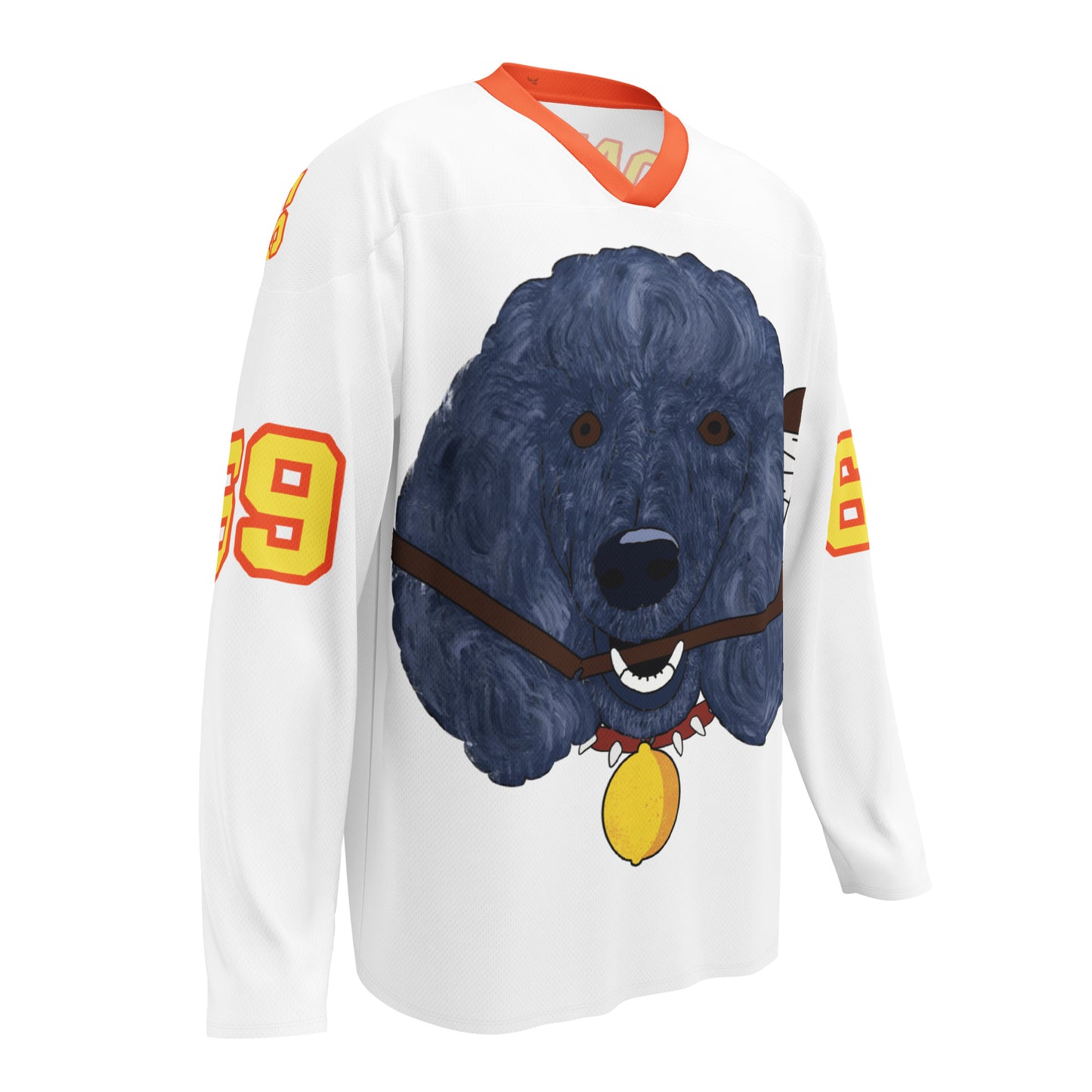 Lemon Citrus Standard Poodles Personalised Hockey Jersey