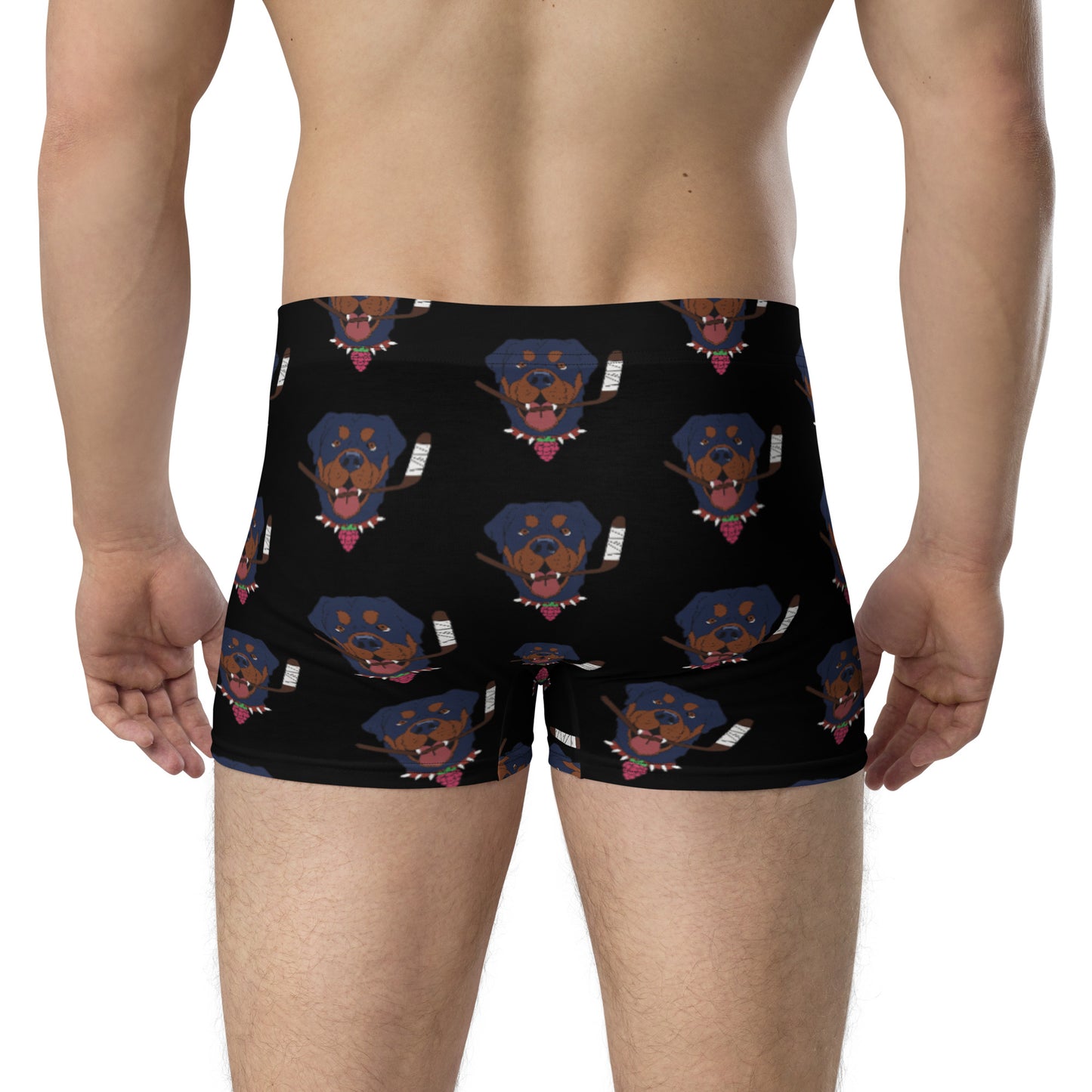 Raspberry Rottweilers Boxer Briefs