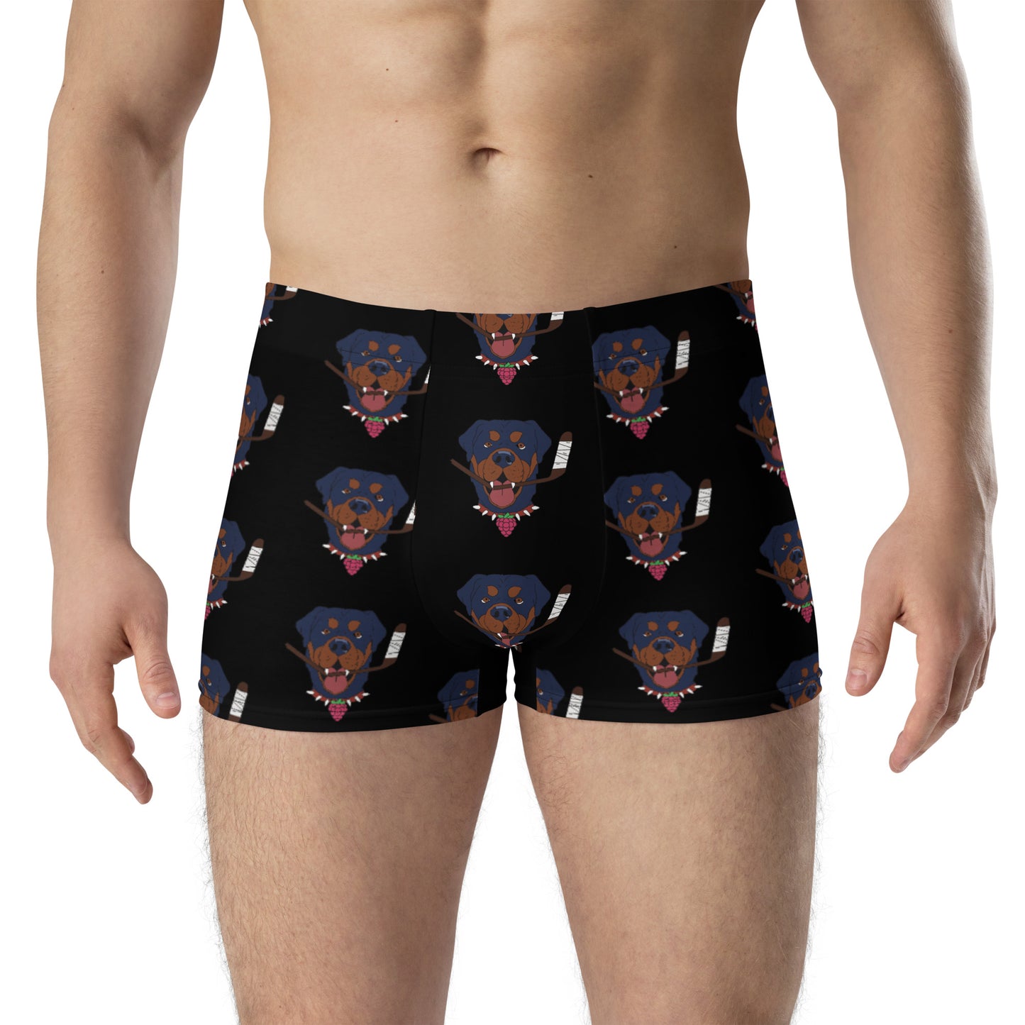 Raspberry Rottweilers Boxer Briefs