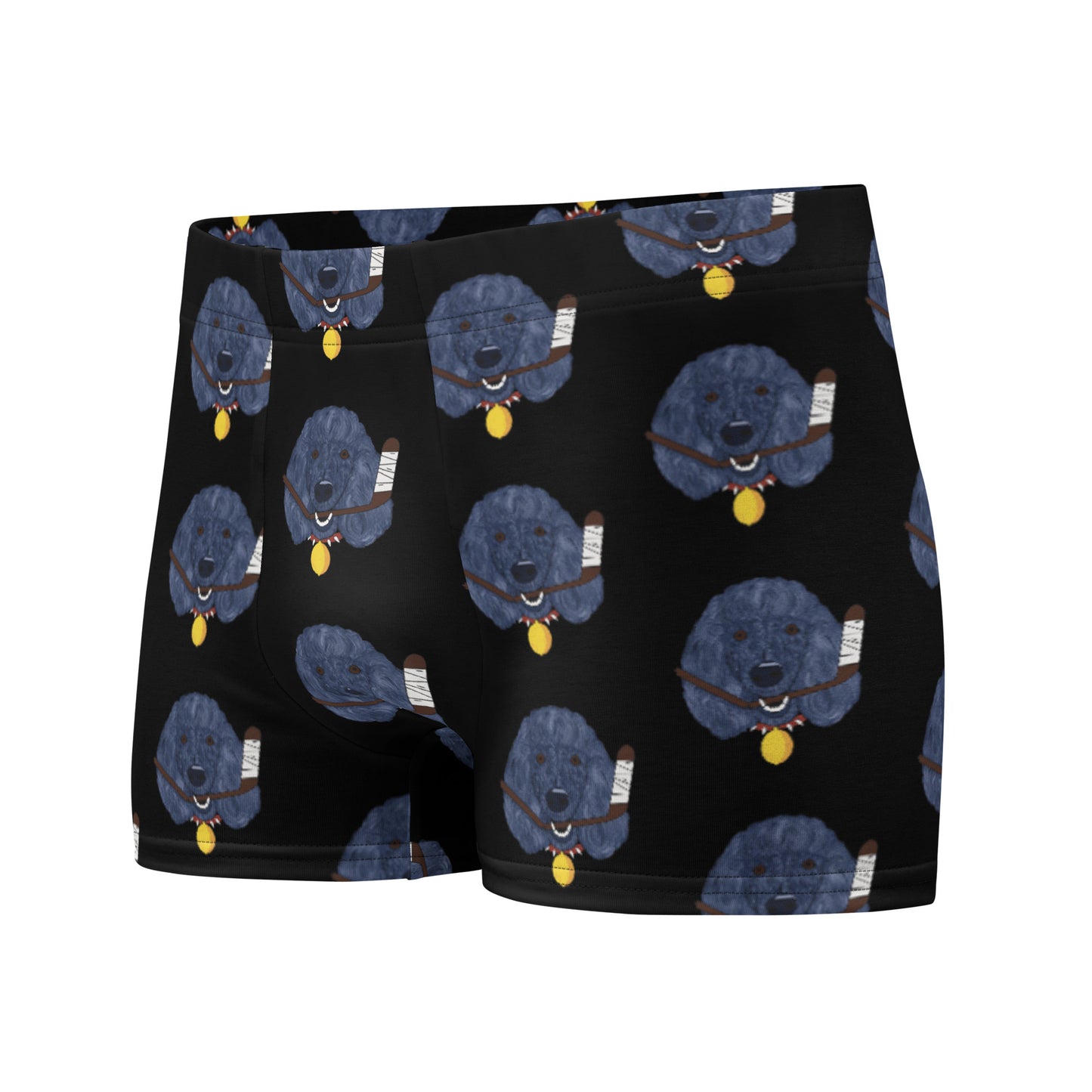 Lemon Citrus Standard Poodles Boxer Briefs