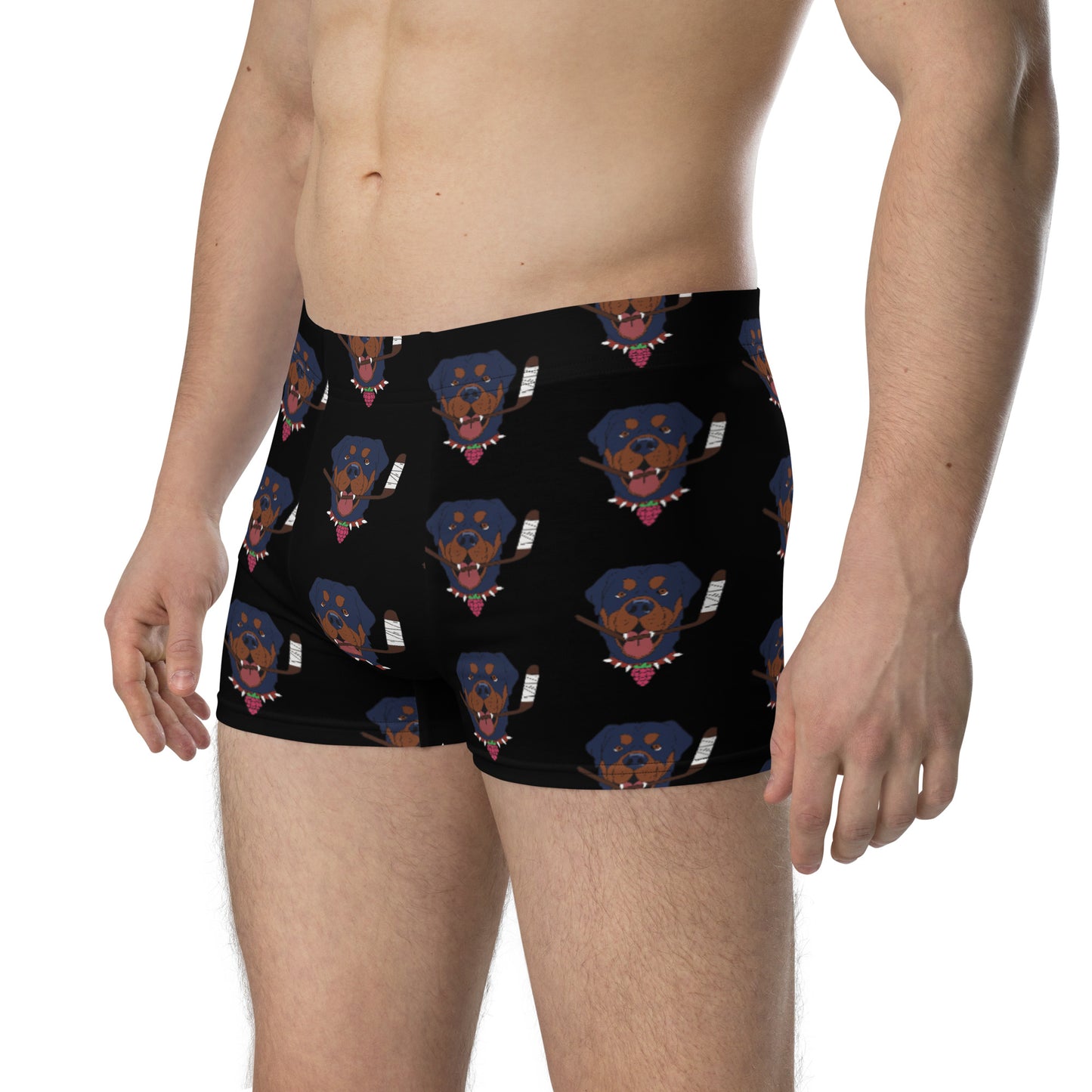 Raspberry Rottweilers Boxer Briefs