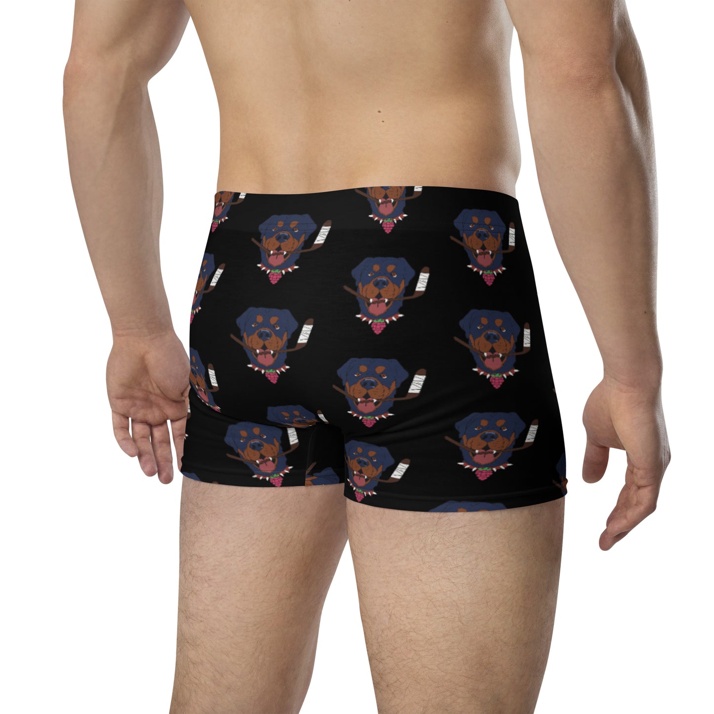 Raspberry Rottweilers Boxer Briefs