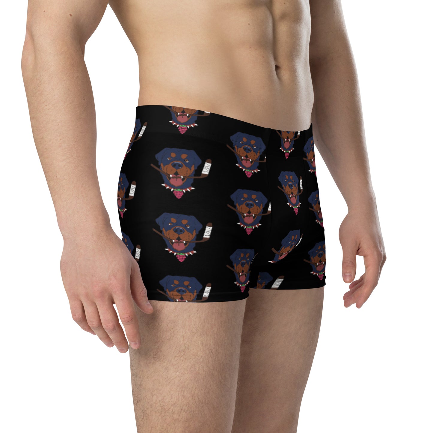 Raspberry Rottweilers Boxer Briefs