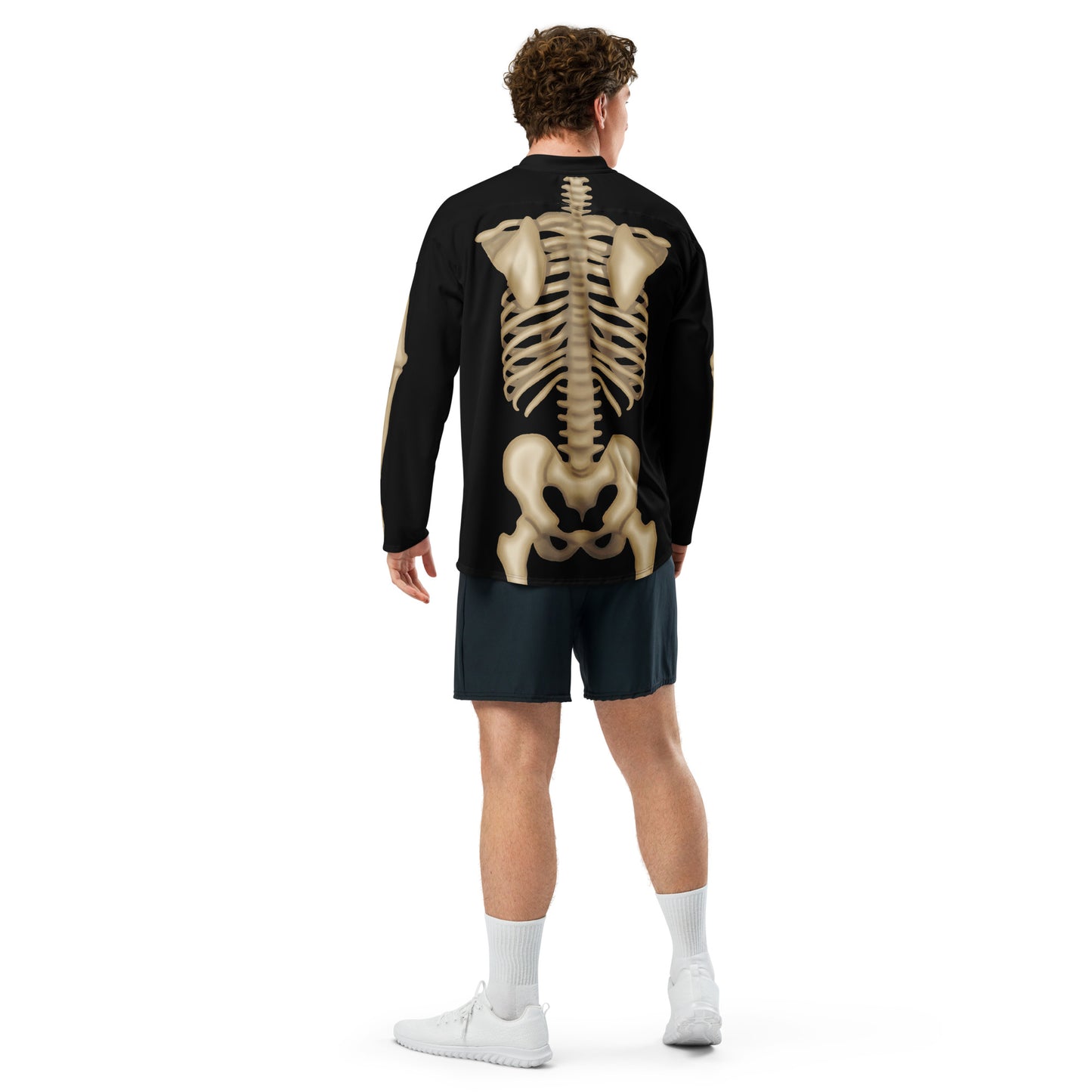 Skeleton Halloween Hockey Jersey