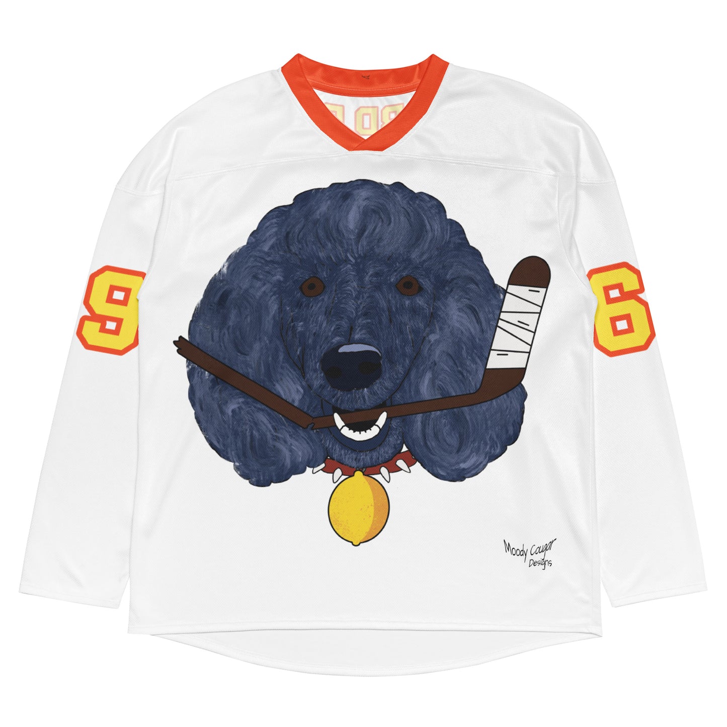 Lemon Citrus Standard Poodles Personalised Hockey Jersey