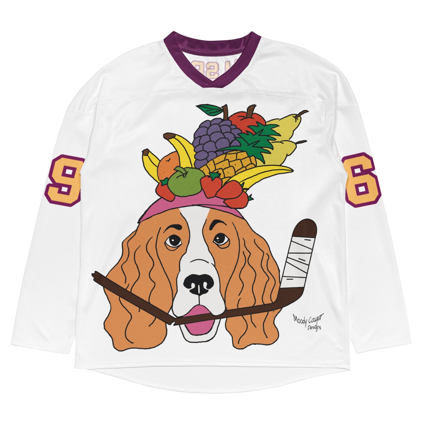 Fruit Salad French Spaniels Personalised Hockey Jersey