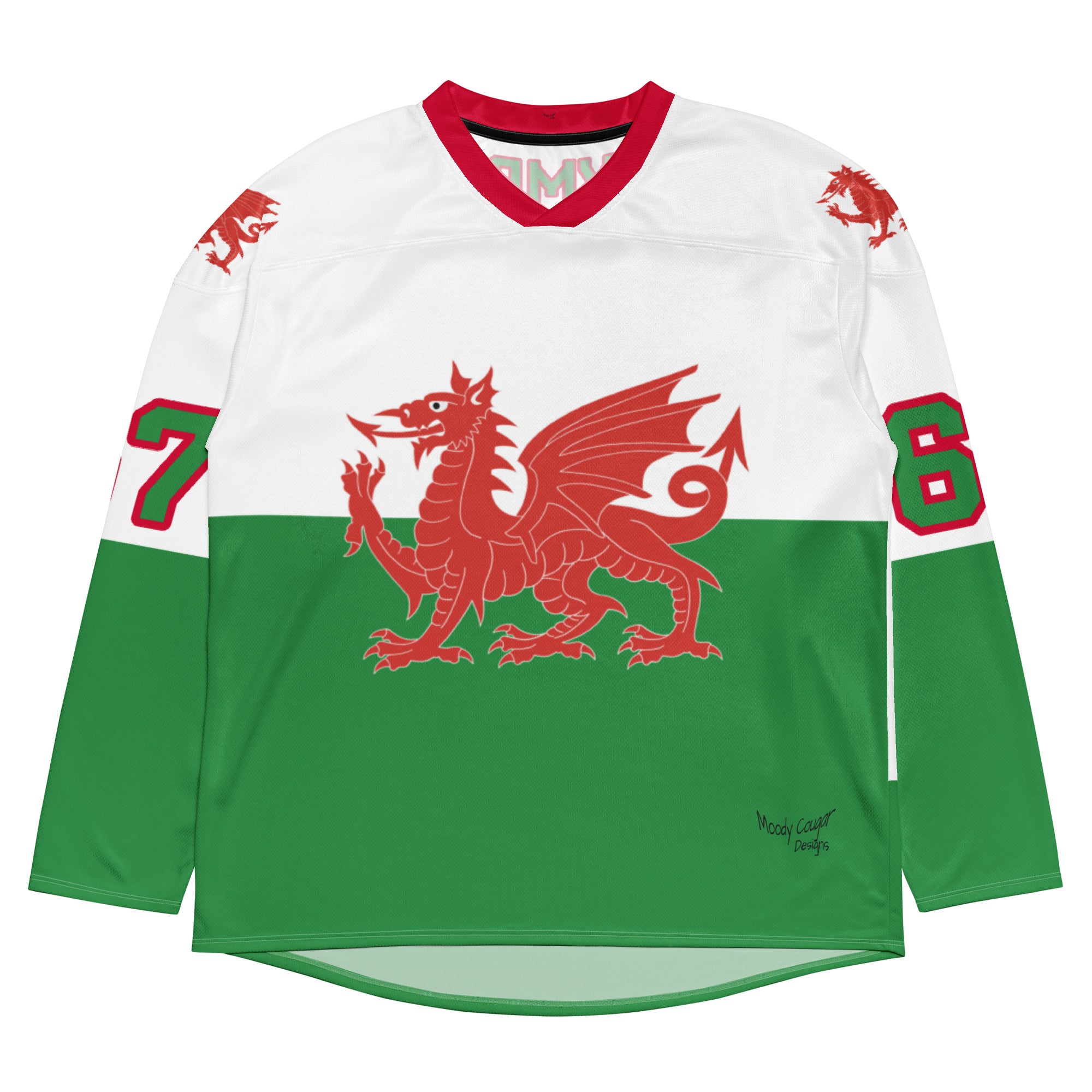 Wales Personalised Hockey Jersey 2XS