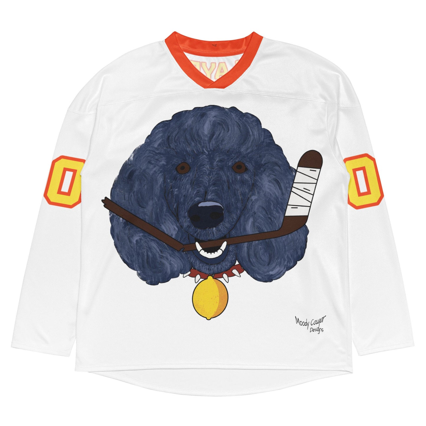 Lemon Citrus Standard Poodles Personalised Hockey Jersey