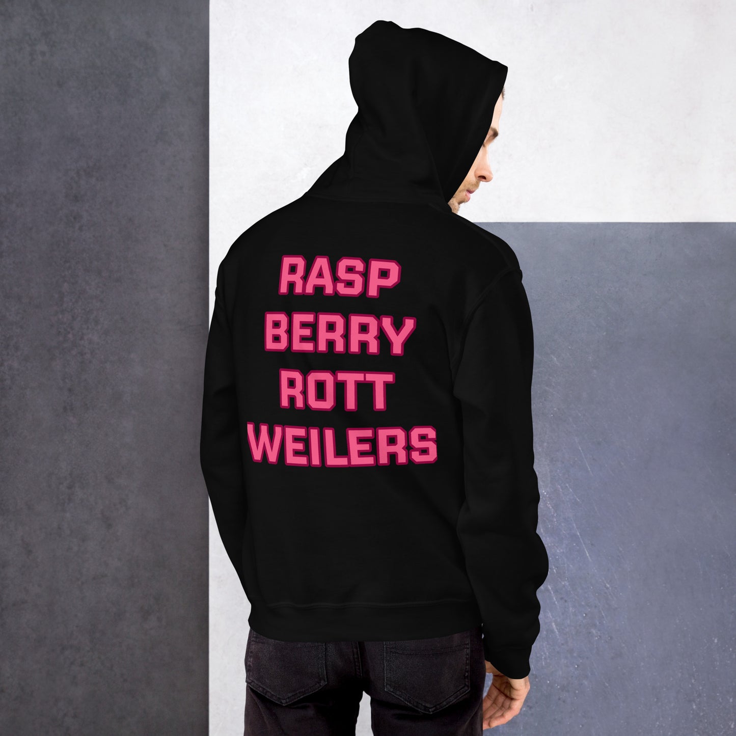 Raspberry Rottweilers Hockey Hoodie