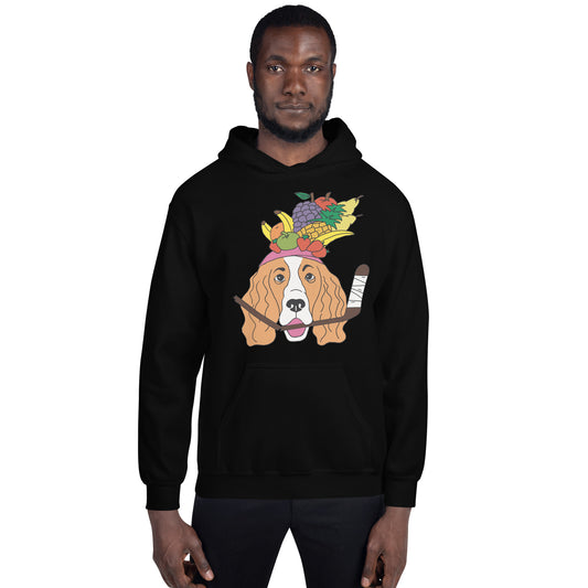 Fruit Salad French Spaniels Hockey Hoodie