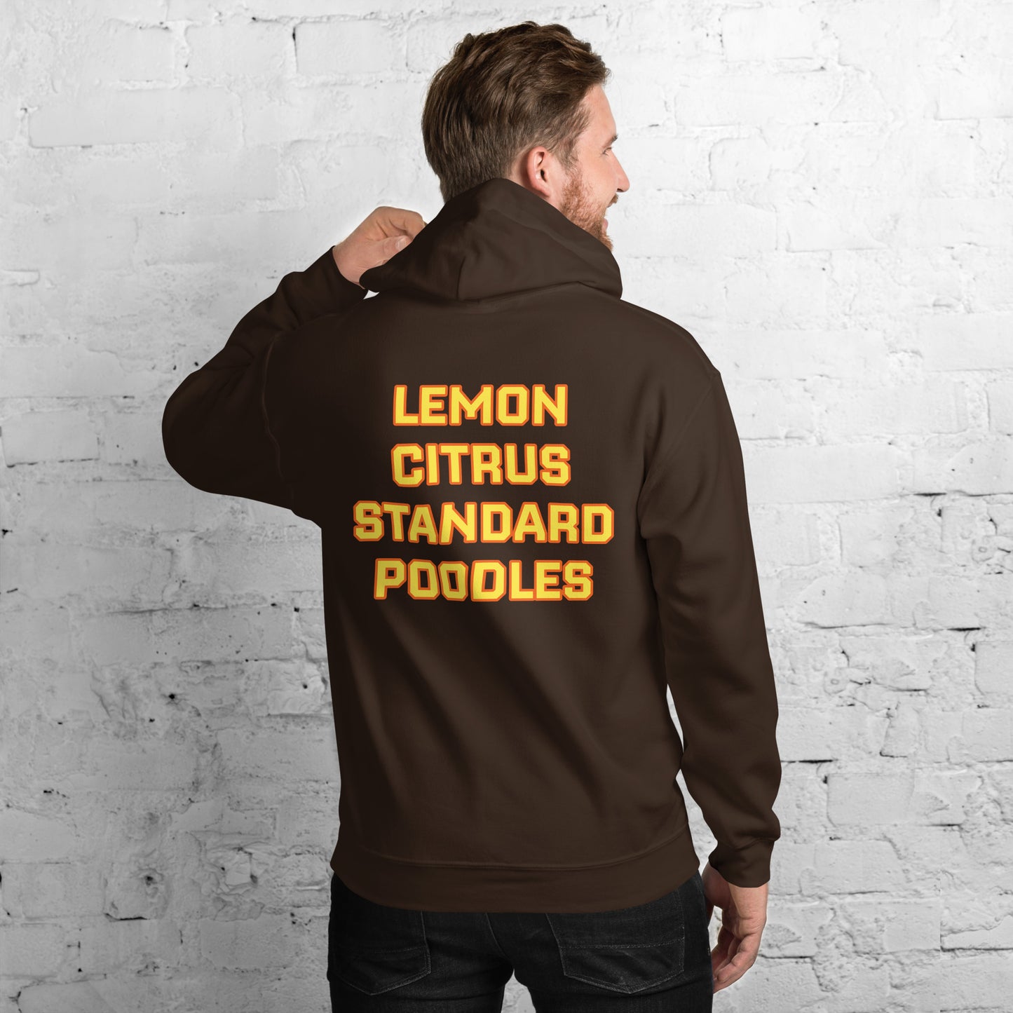 Lemon Citrus Standard Poodles Hockey Hoodie