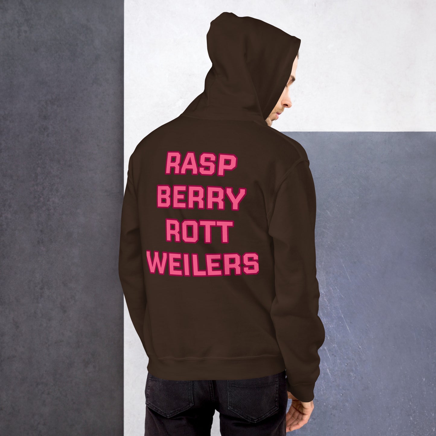 Raspberry Rottweilers Hockey Hoodie