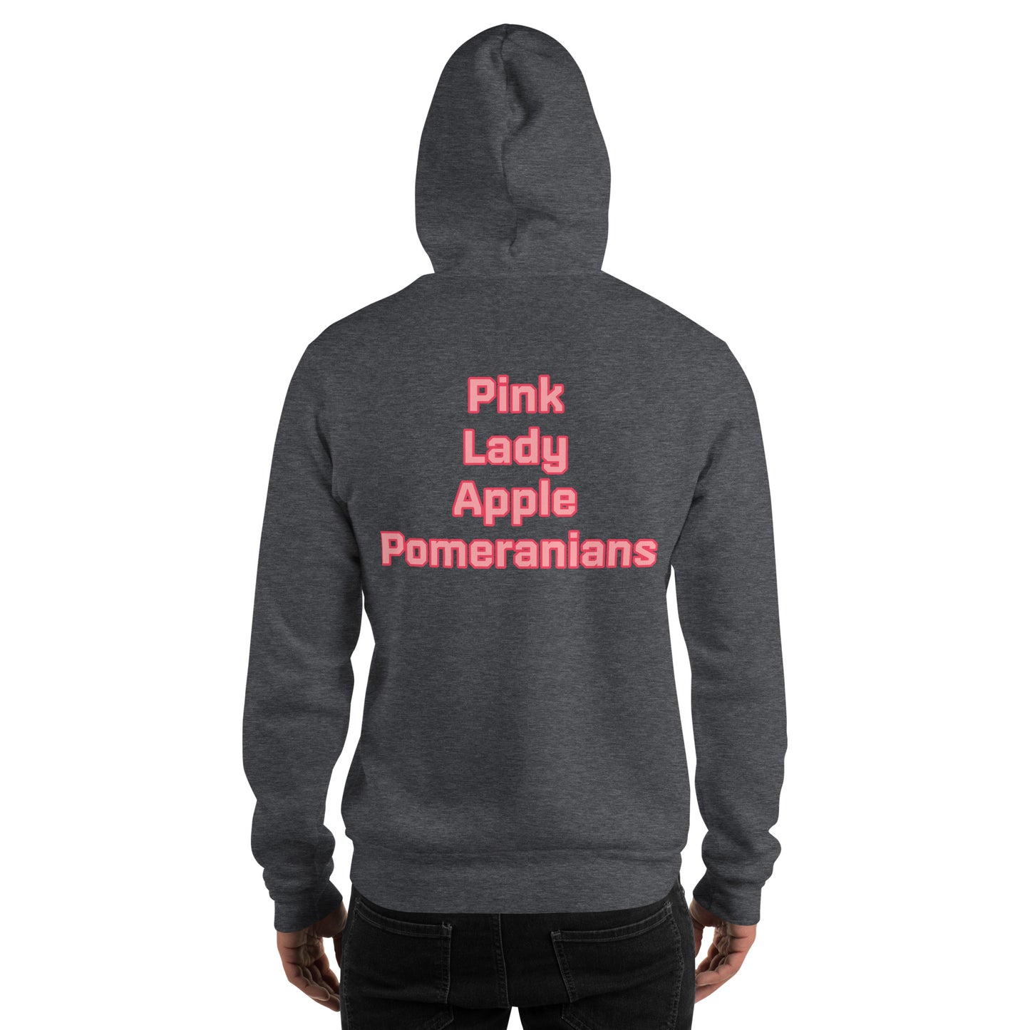 Pink Lady Apple Pomeranians Hockey Hoodie