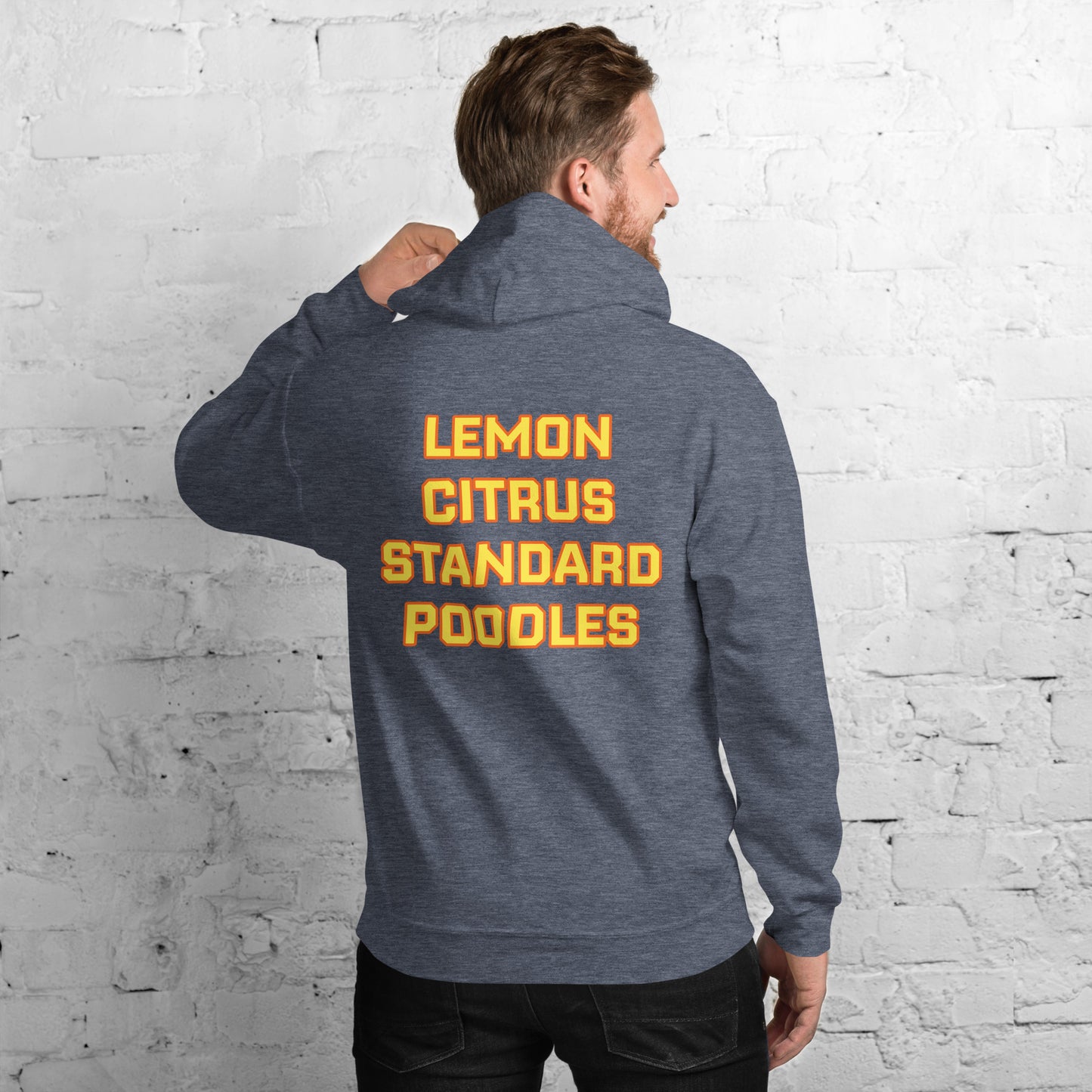 Lemon Citrus Standard Poodles Hockey Hoodie