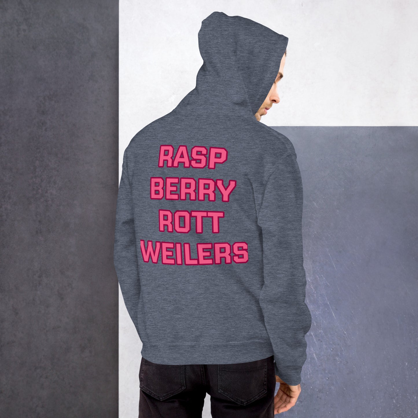 Raspberry Rottweilers Hockey Hoodie