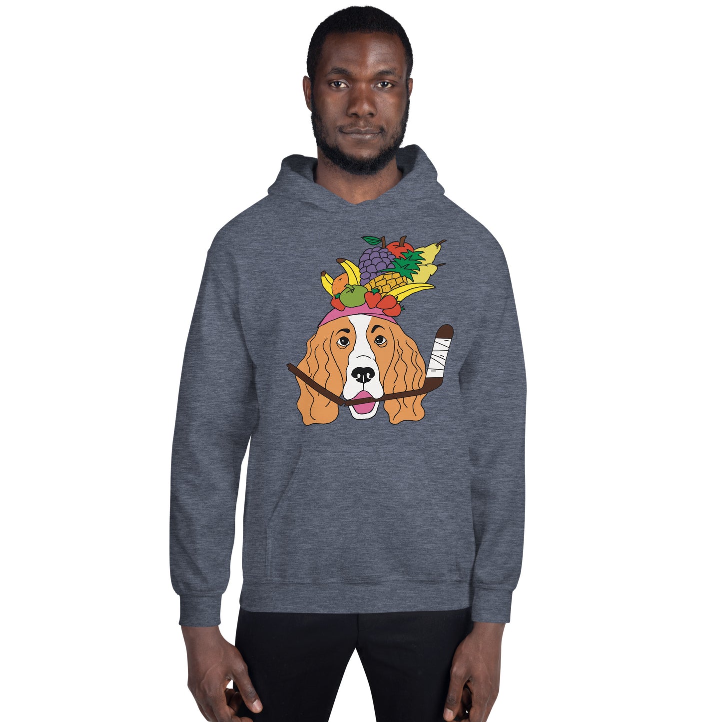 Fruit Salad French Spaniels Hockey Hoodie