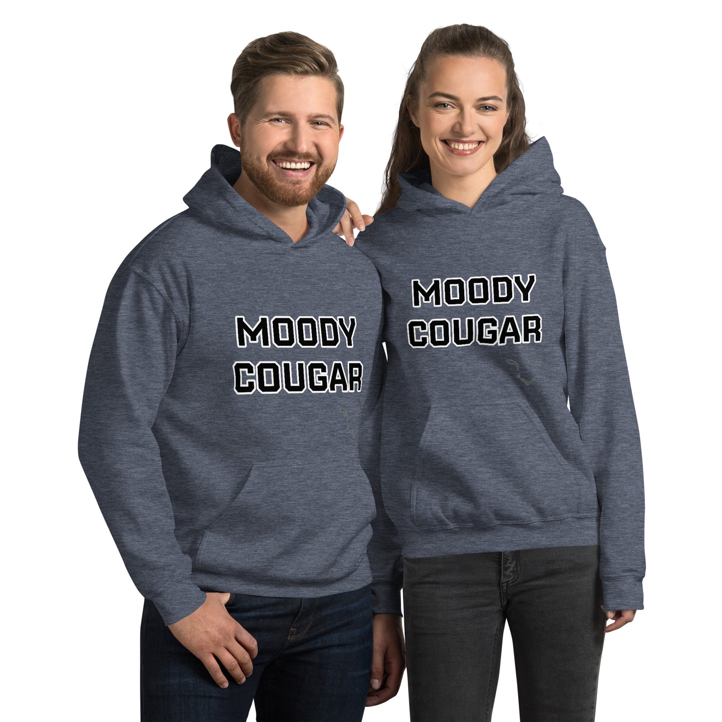 Moody Cougar Bold Text Signature Hoodie