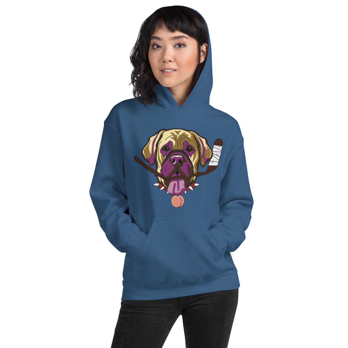 Nectarine Neapolitan Mastiffs Hockey Hoodie