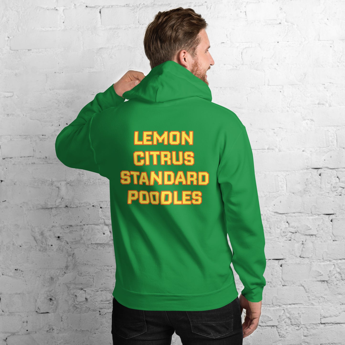 Lemon Citrus Standard Poodles Hockey Hoodie