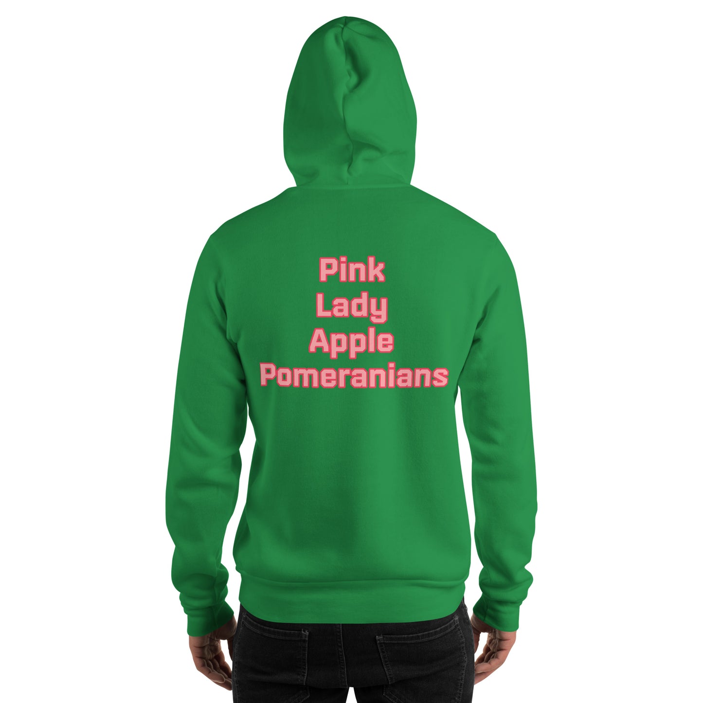 Pink Lady Apple Pomeranians Hockey Hoodie