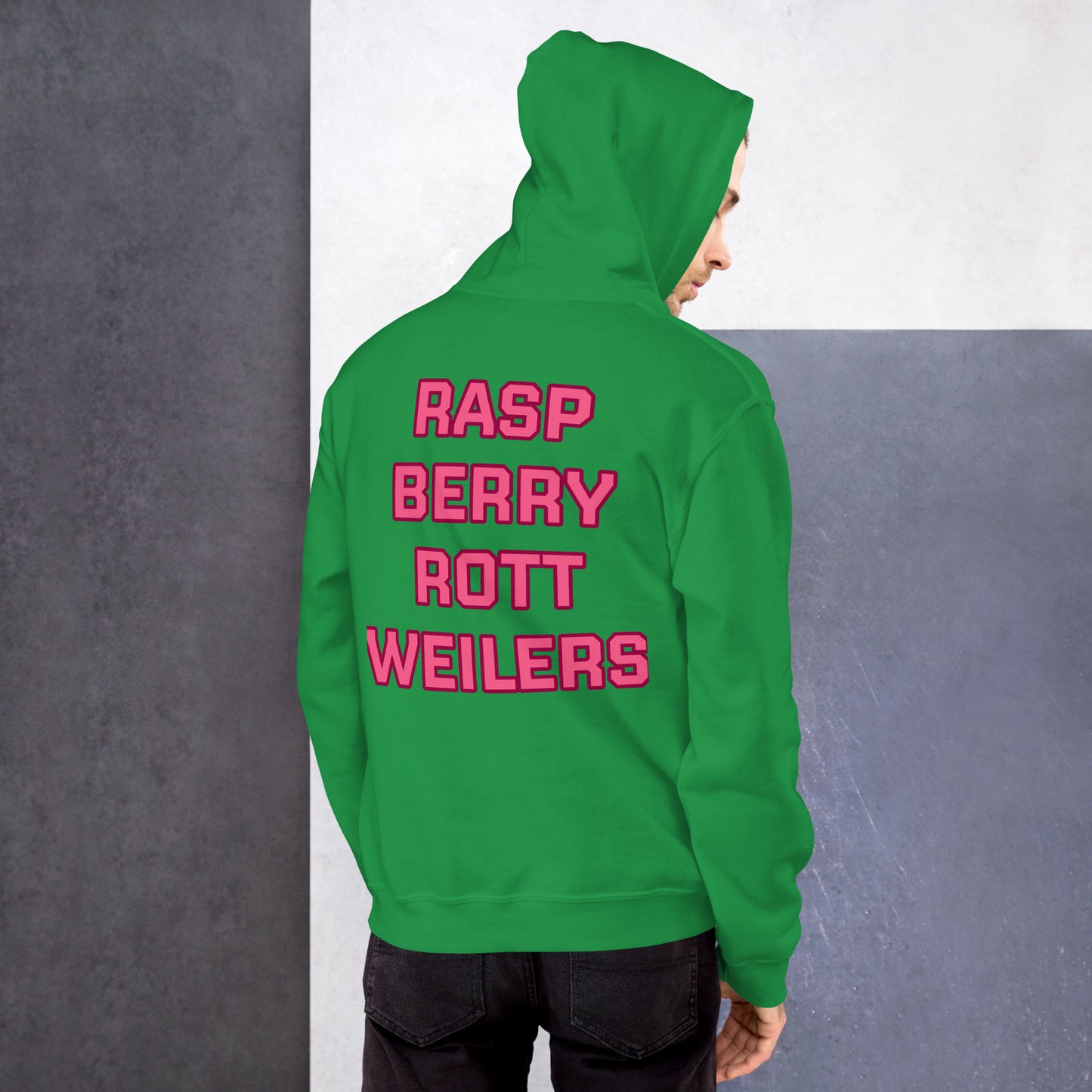 Raspberry Rottweilers Hockey Hoodie