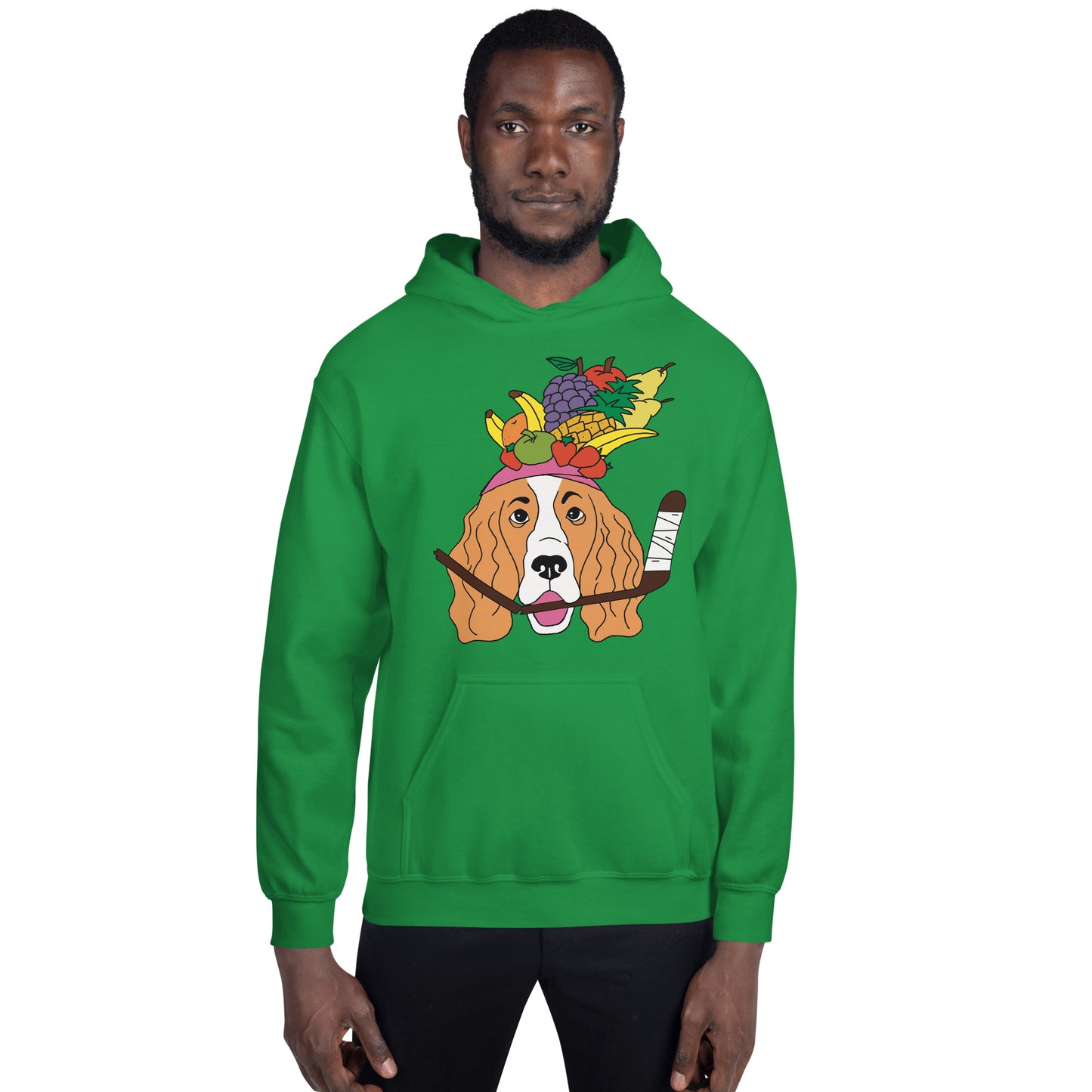 Fruit Salad French Spaniels Hockey Hoodie