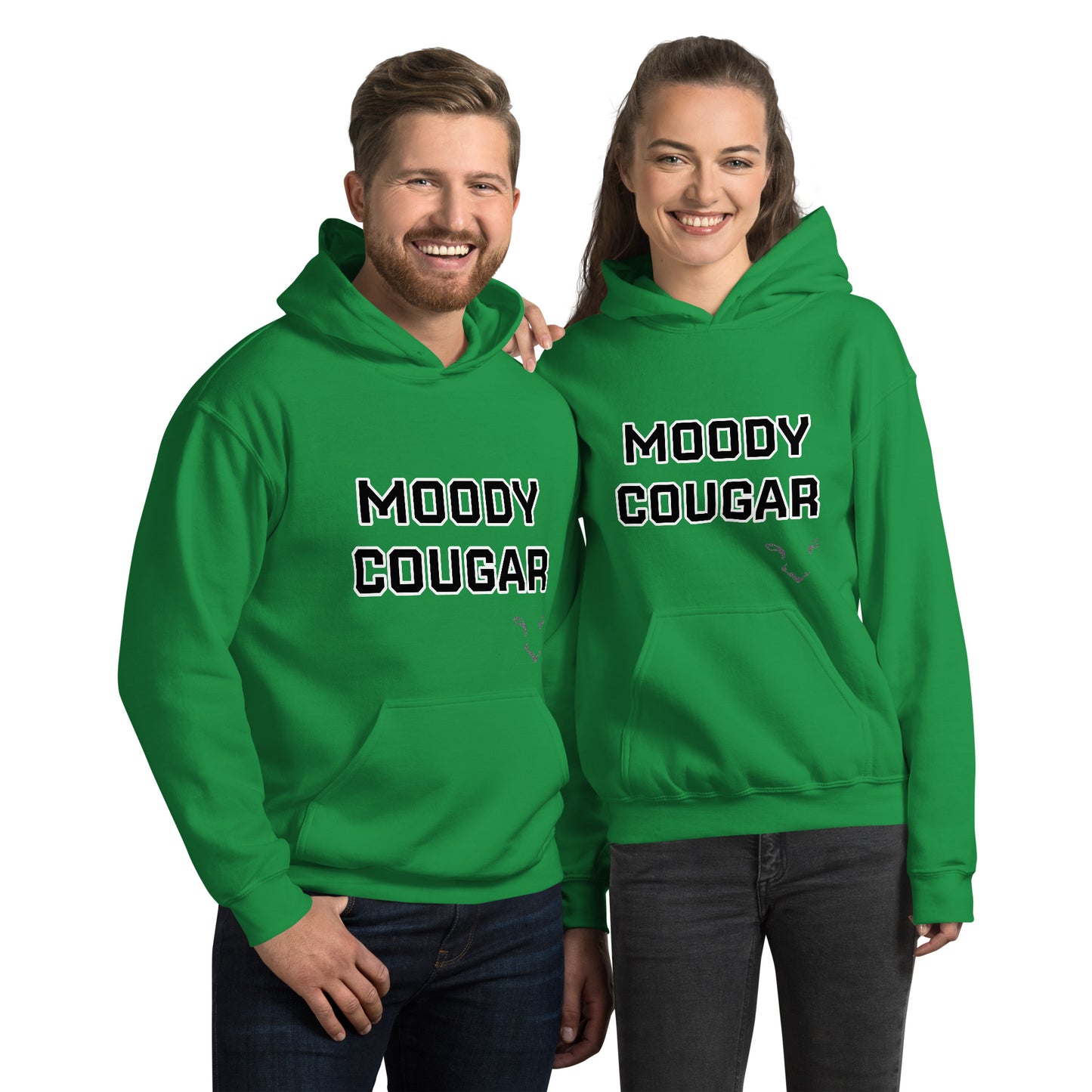 Moody Cougar Bold Text Signature Hoodie