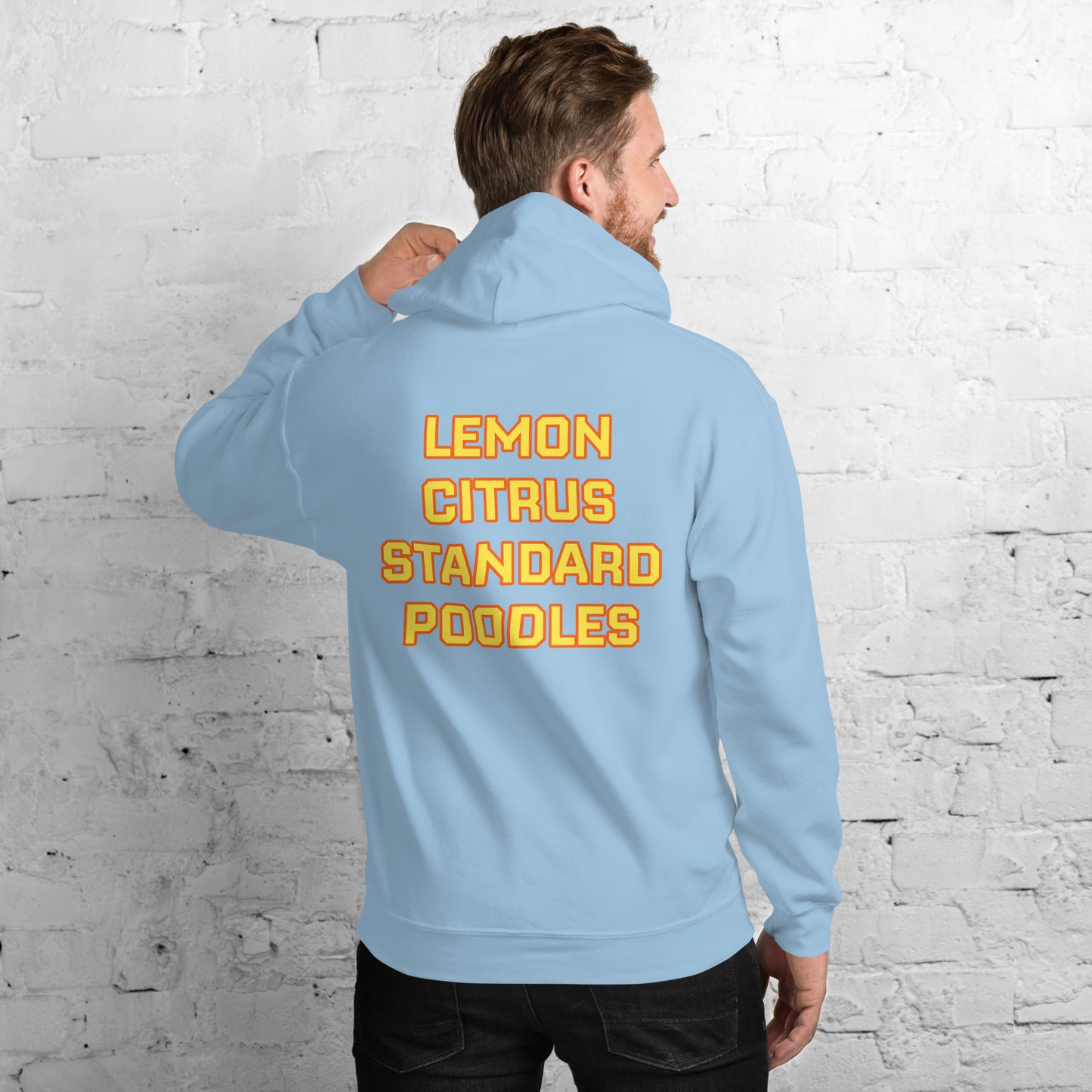 Lemon Citrus Standard Poodles Hockey Hoodie