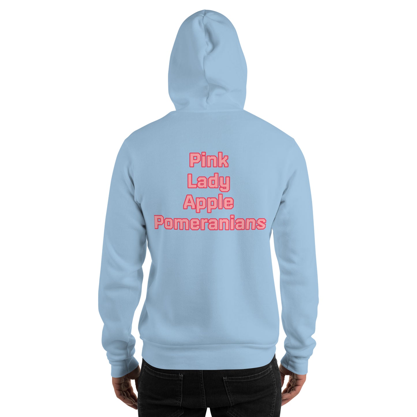 Pink Lady Apple Pomeranians Hockey Hoodie