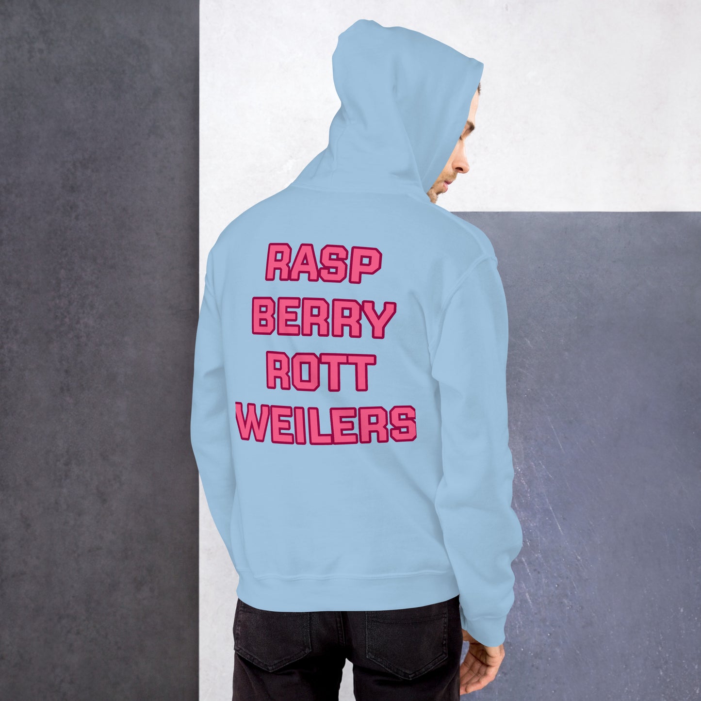 Raspberry Rottweilers Hockey Hoodie