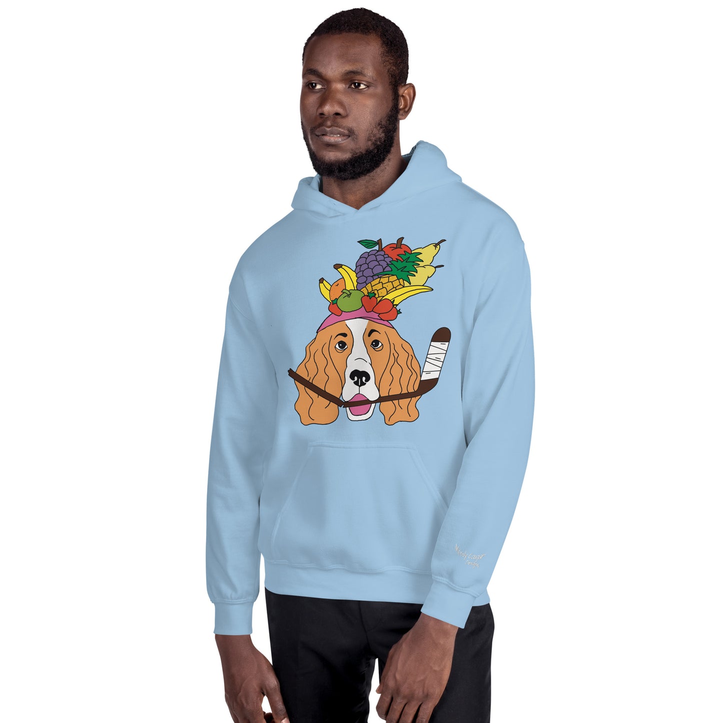 Fruit Salad French Spaniels Hockey Hoodie