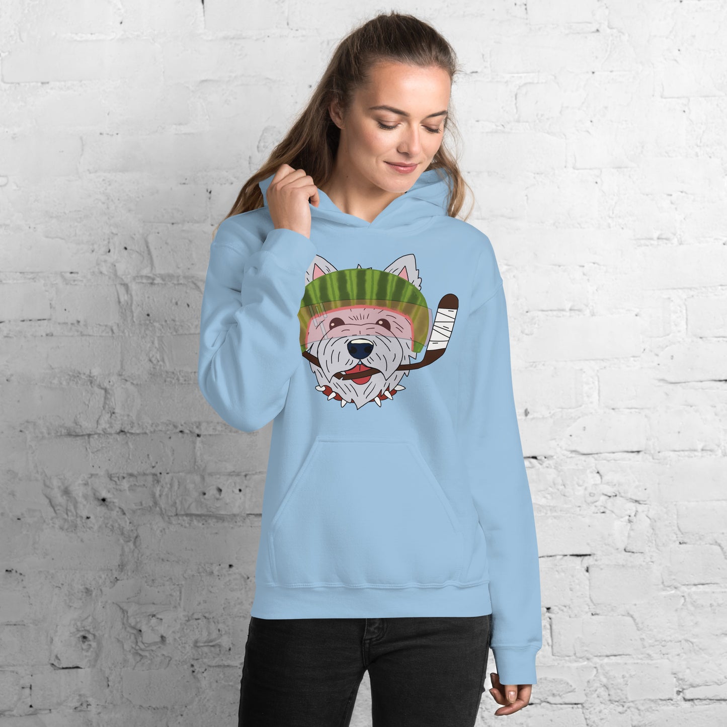 Watermelon Westipoos Hockey Hoodie