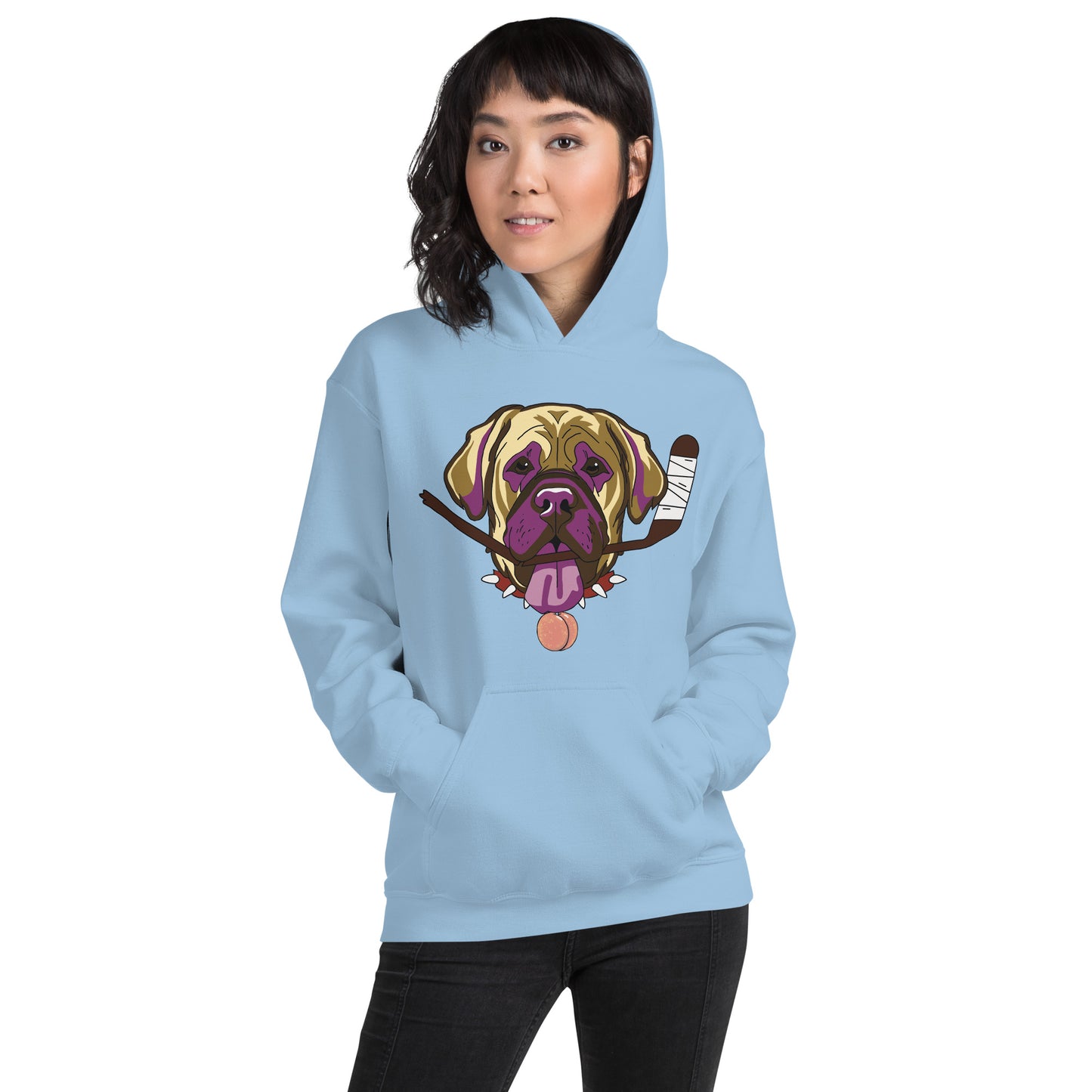 Nectarine Neapolitan Mastiffs Hockey Hoodie