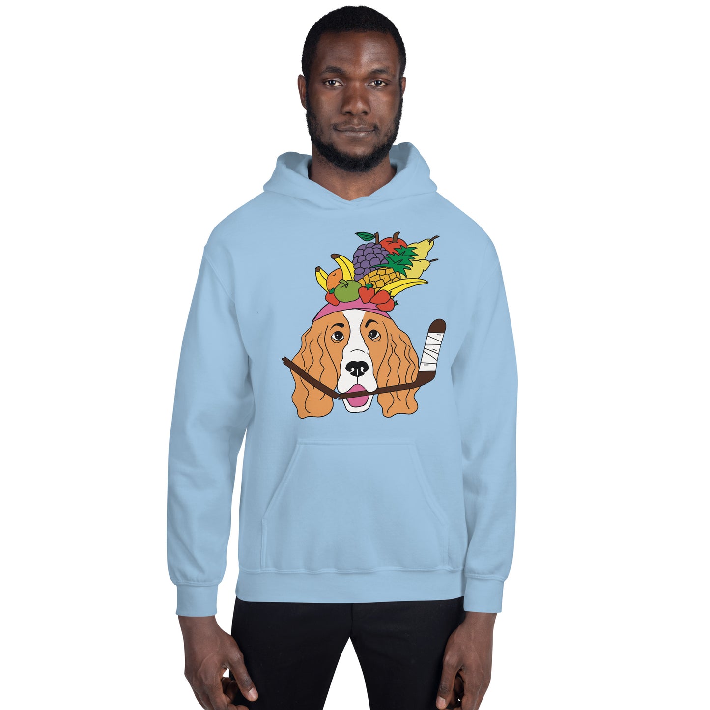 Fruit Salad French Spaniels Hockey Hoodie