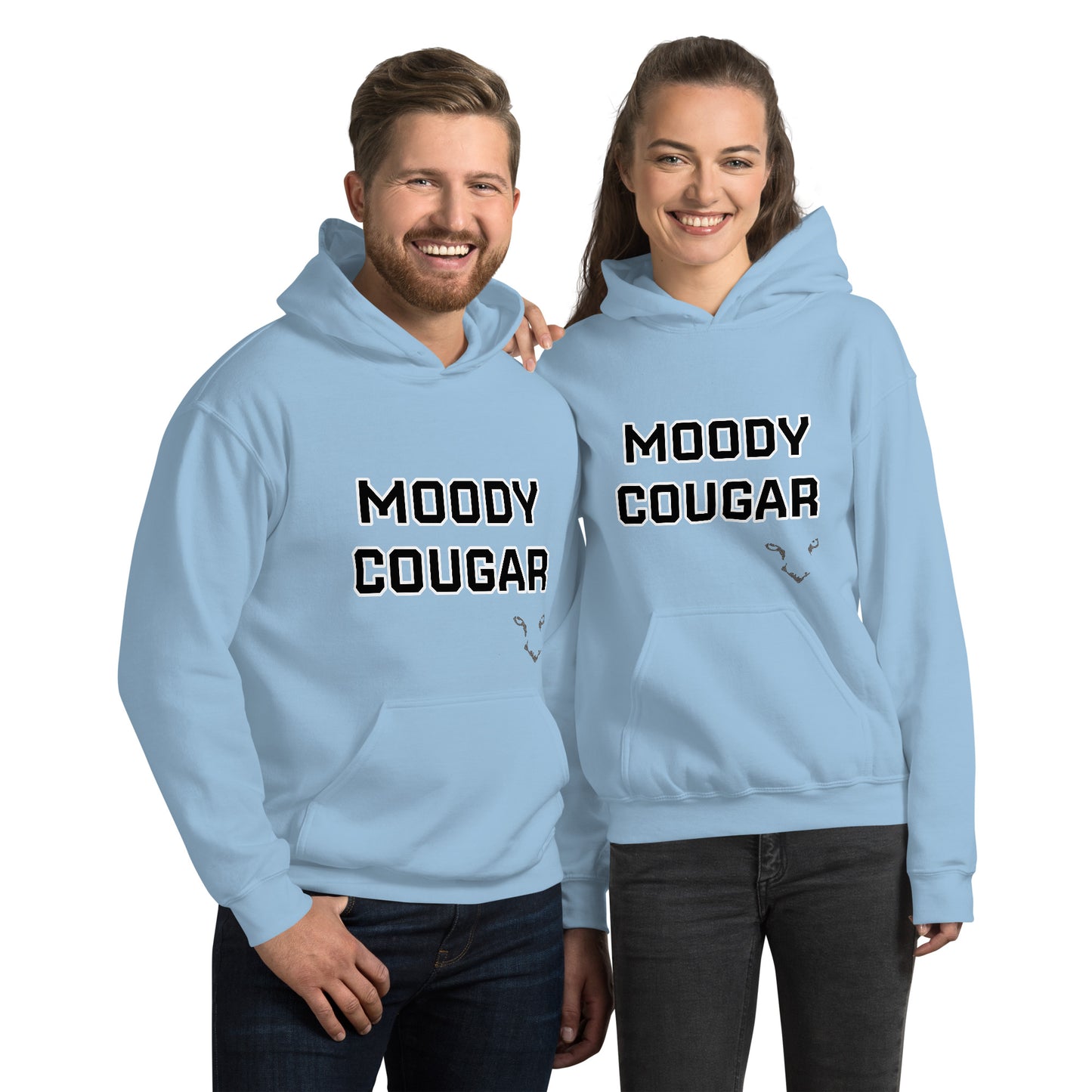 Moody Cougar Bold Text Signature Hoodie