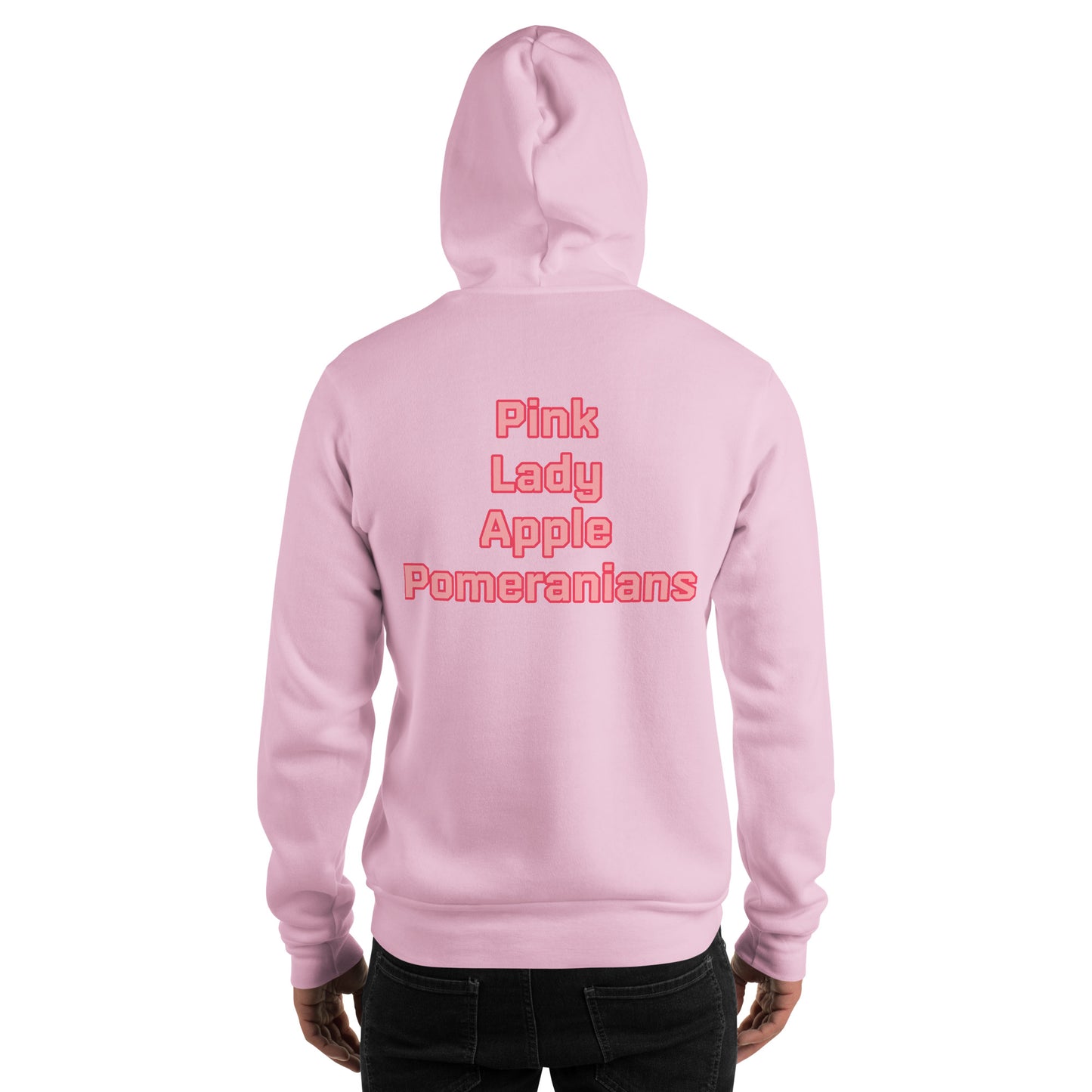 Pink Lady Apple Pomeranians Hockey Hoodie