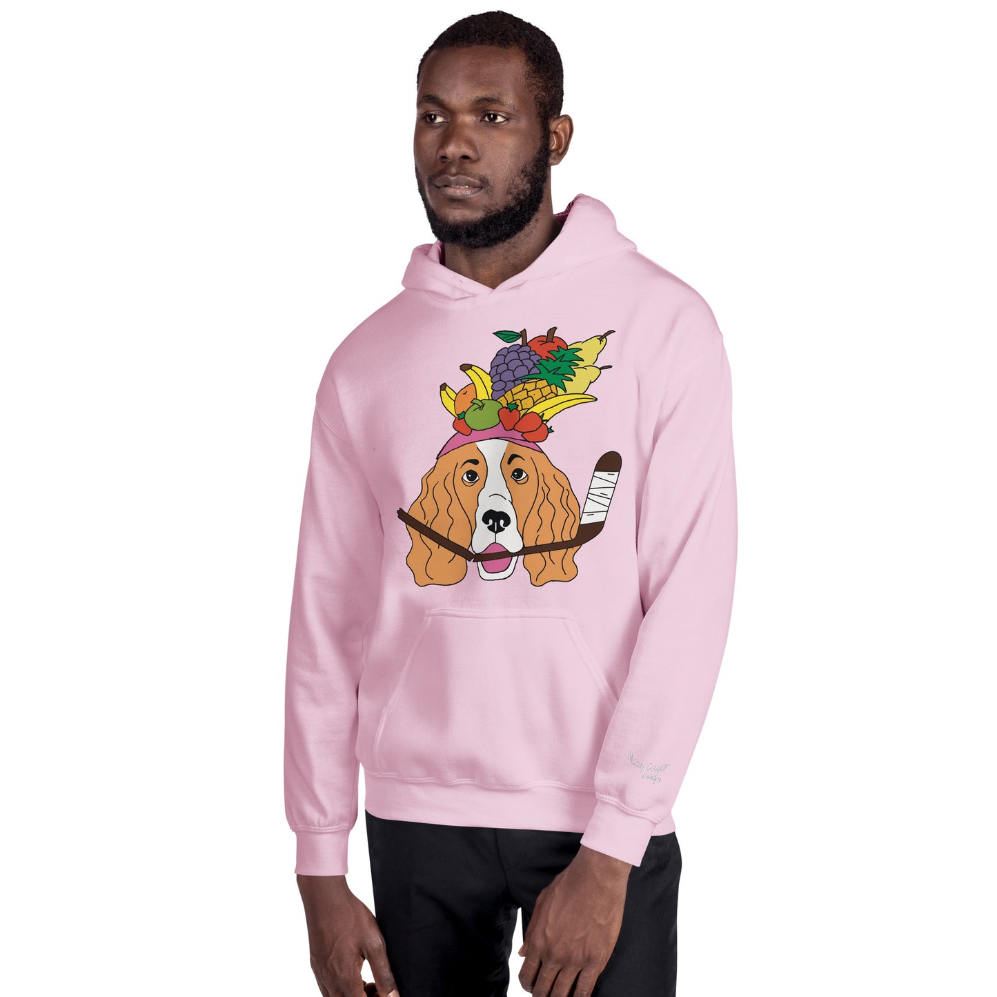 Fruit Salad French Spaniels Hockey Hoodie