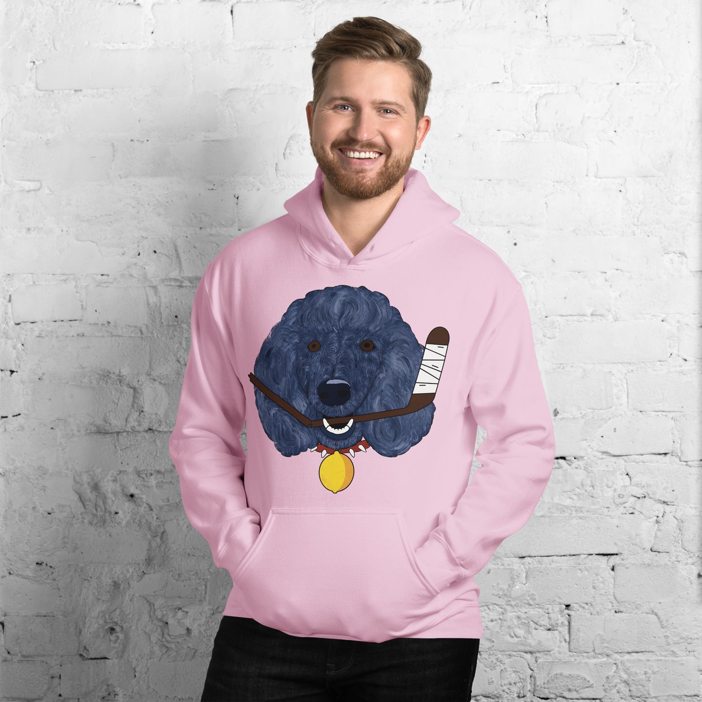 Lemon Citrus Standard Poodles Hockey Hoodie