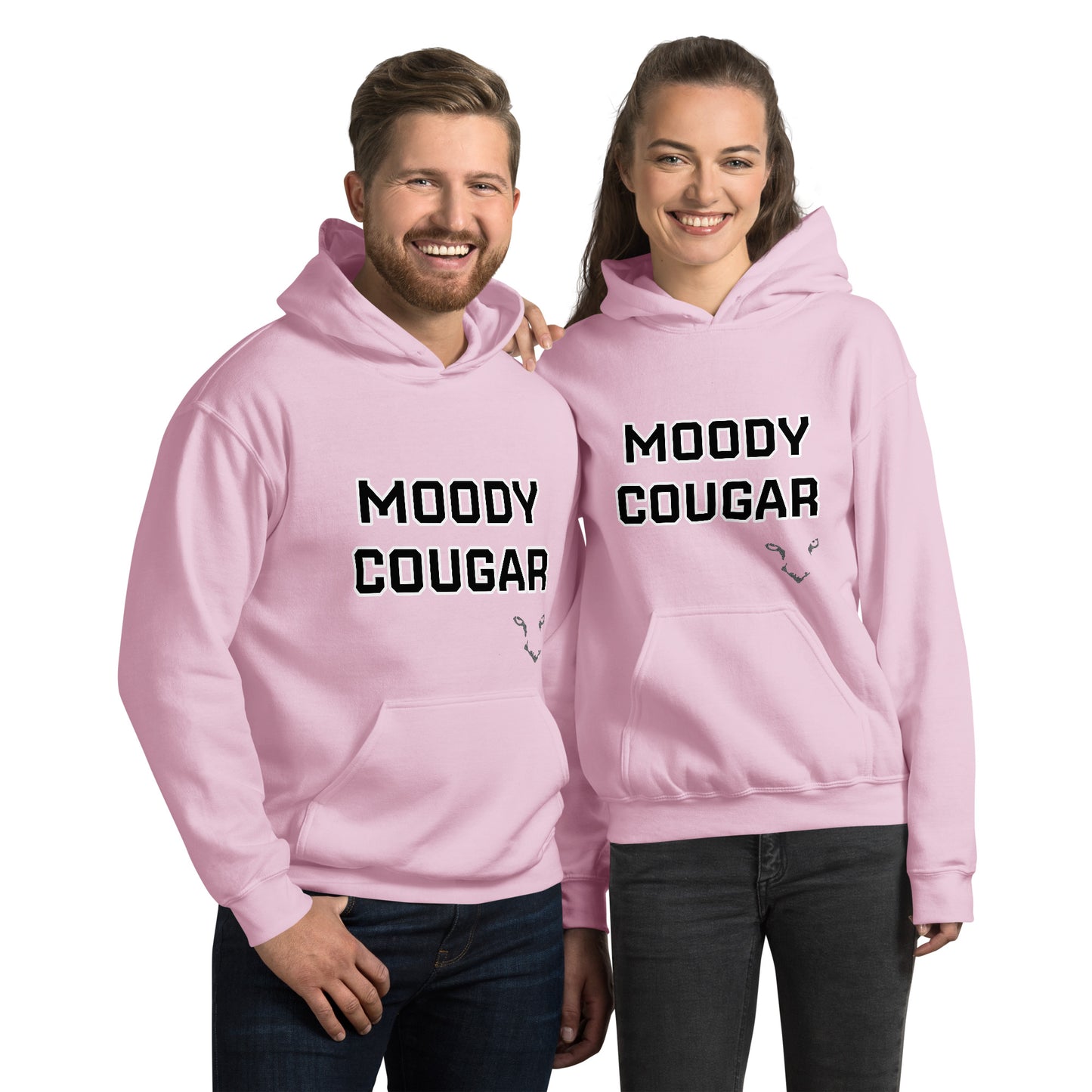 Moody Cougar Bold Text Signature Hoodie