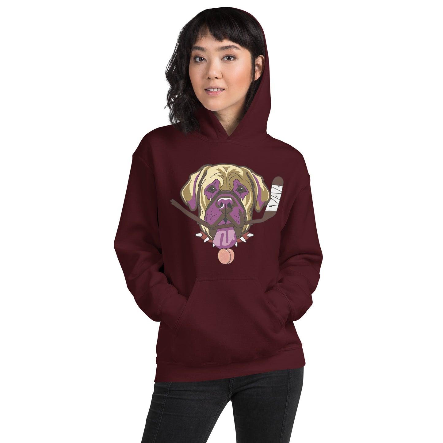 Nectarine Neapolitan Mastiffs Hockey Hoodie