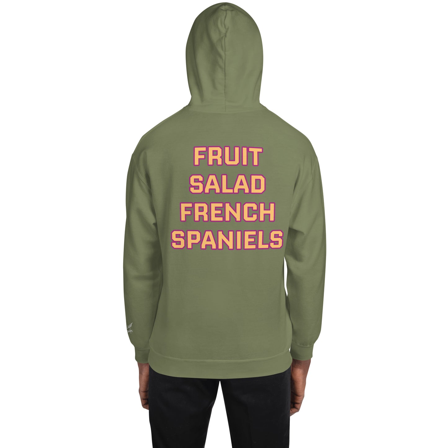 Fruit Salad French Spaniels Hockey Hoodie