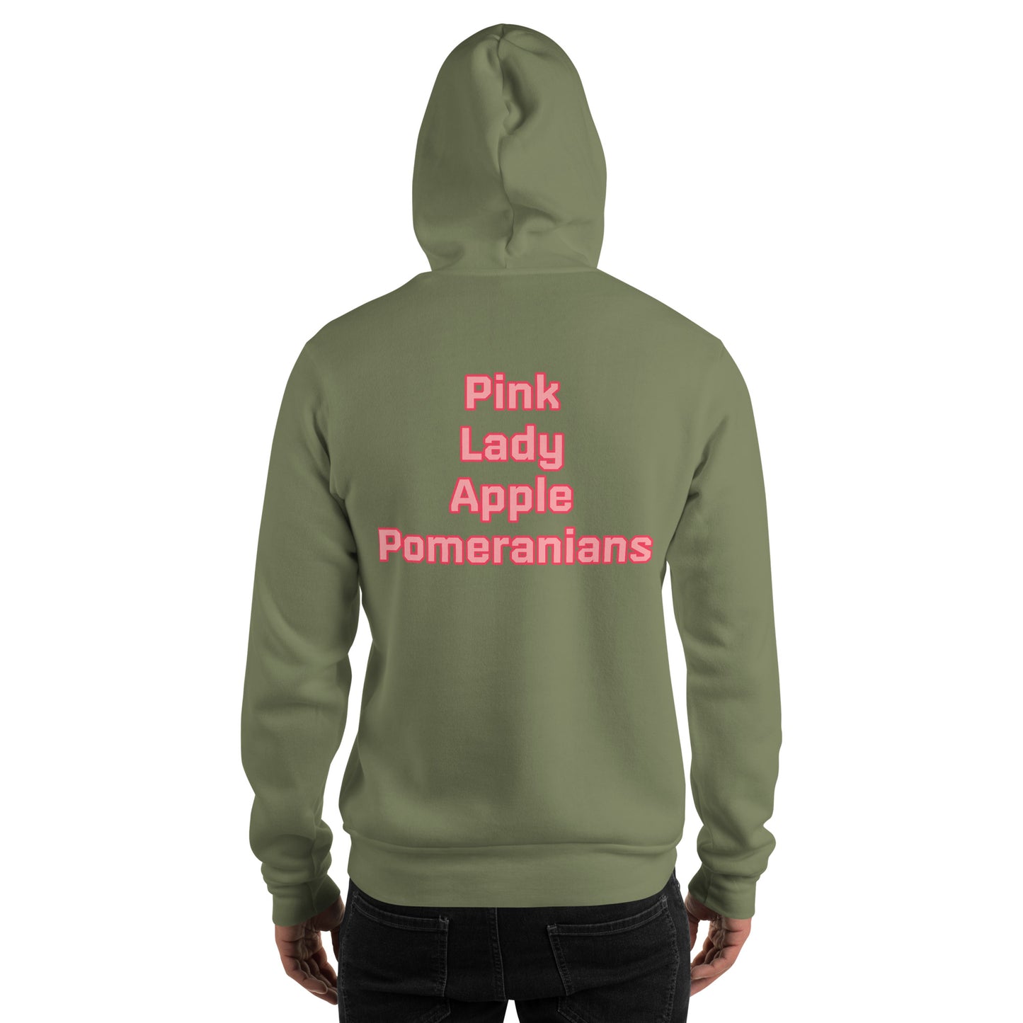 Pink Lady Apple Pomeranians Hockey Hoodie