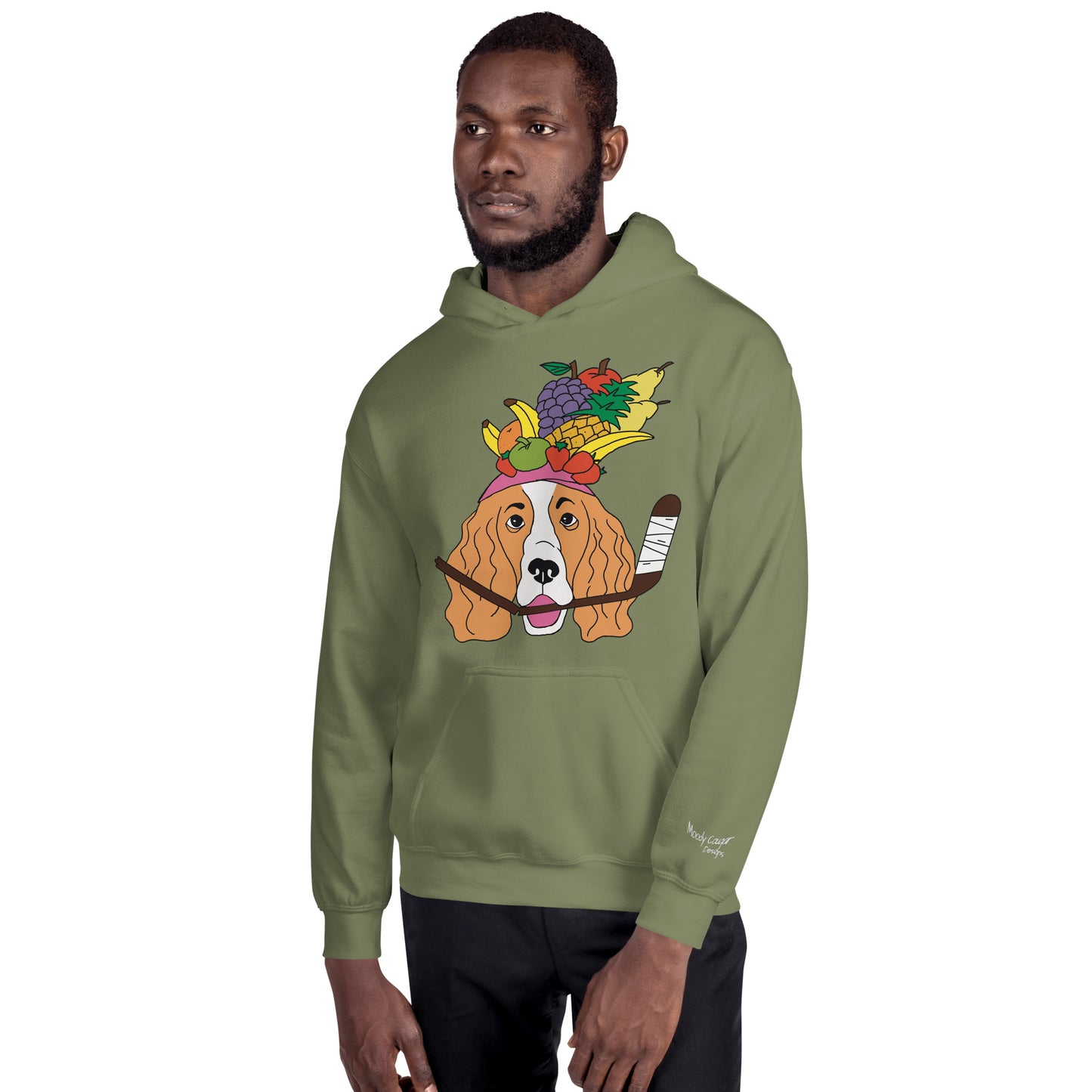 Fruit Salad French Spaniels Hockey Hoodie