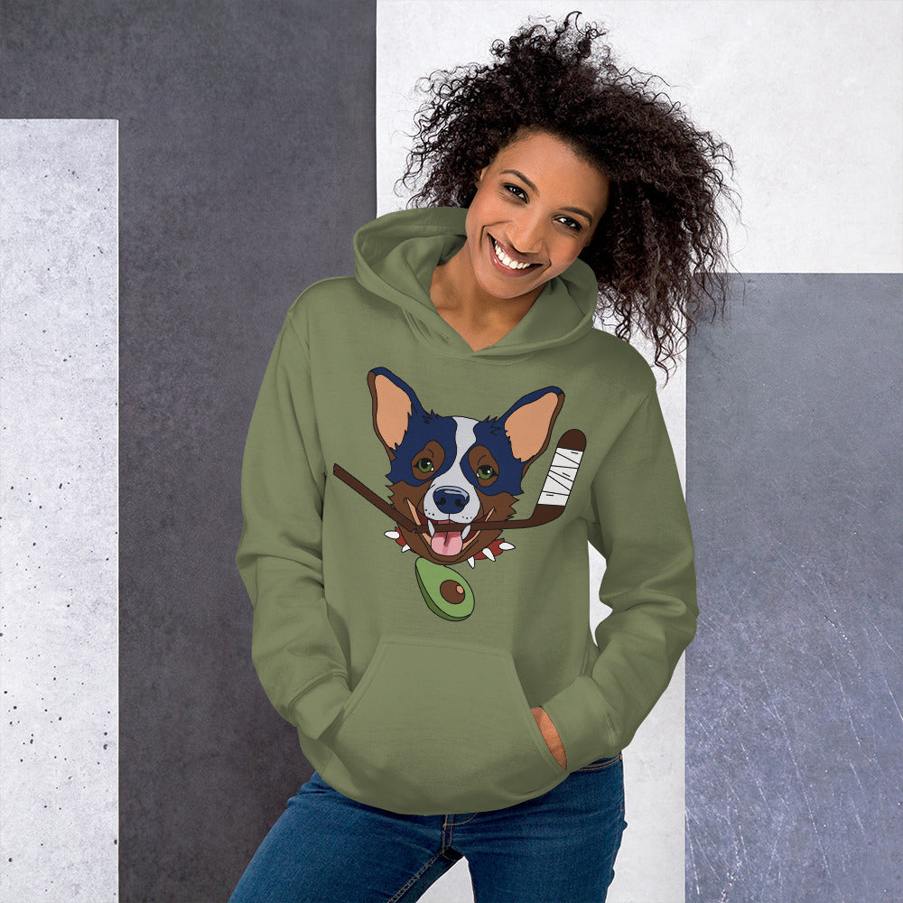 Avocado Australian Stumpy Tailed Cattle Dogs Hockey Hoodie