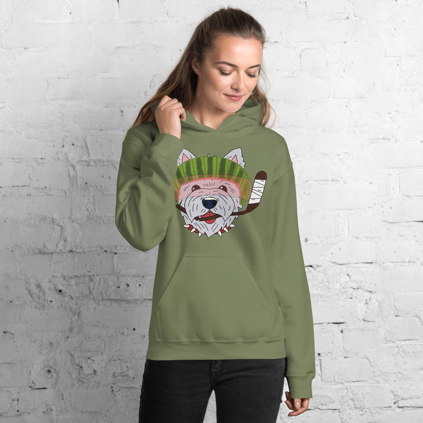 Watermelon Westipoos Hockey Hoodie