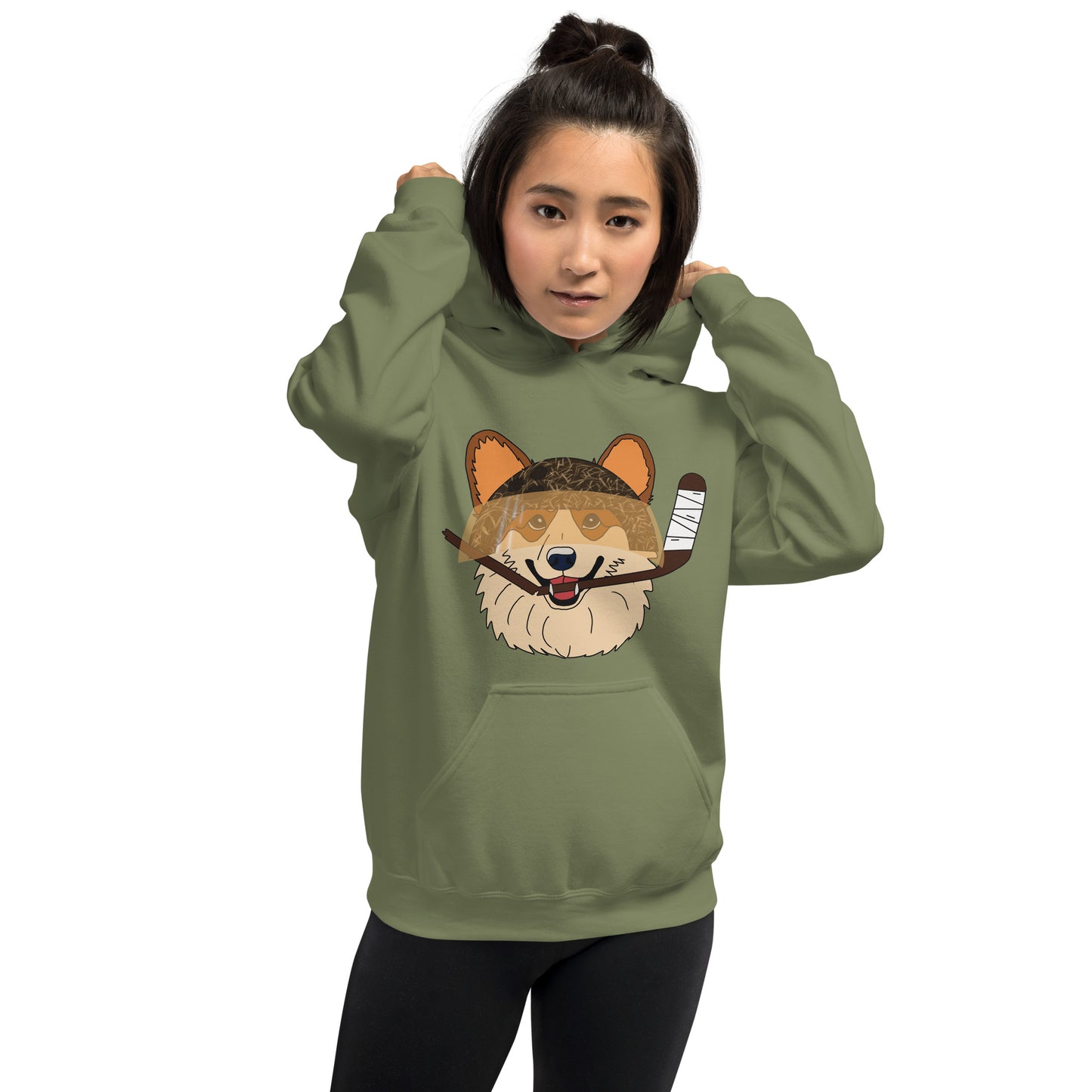 Coconut Corgies Hockey Hoodie