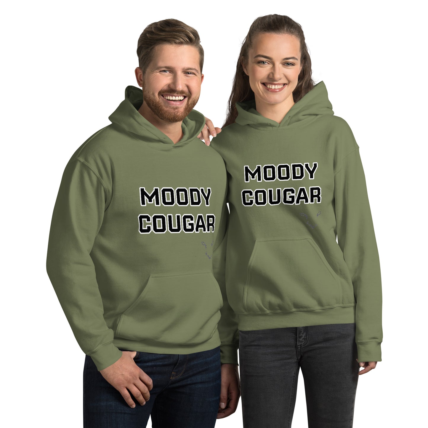 Moody Cougar Bold Text Signature Hoodie