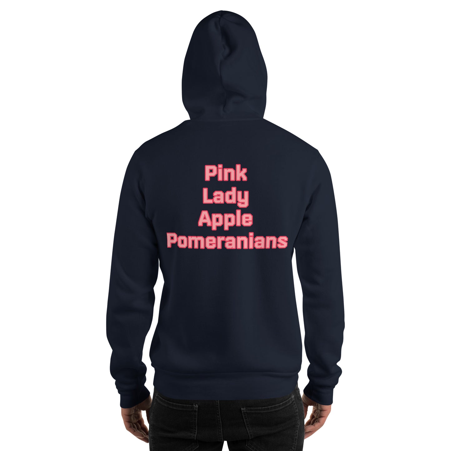 Pink Lady Apple Pomeranians Hockey Hoodie