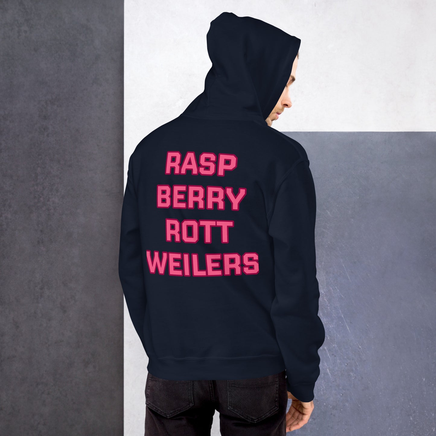 Raspberry Rottweilers Hockey Hoodie