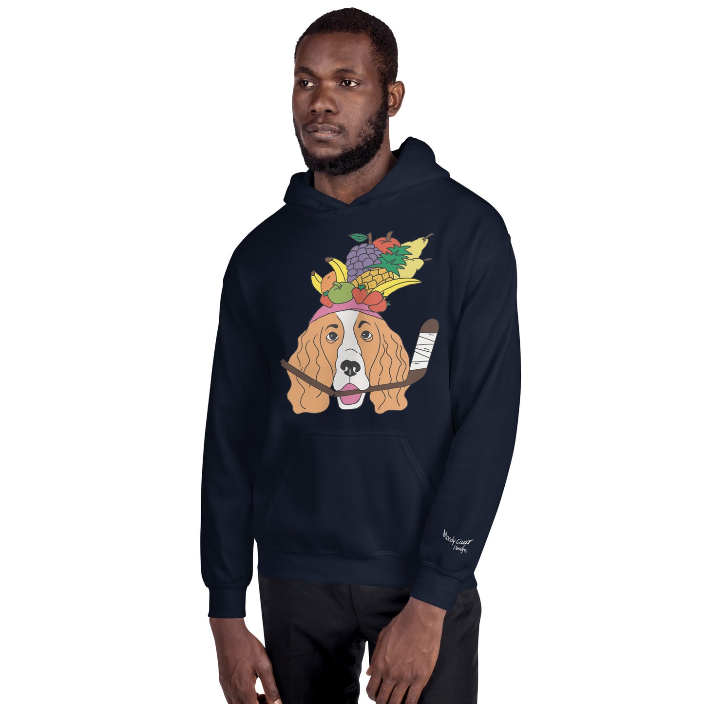 Fruit Salad French Spaniels Hockey Hoodie